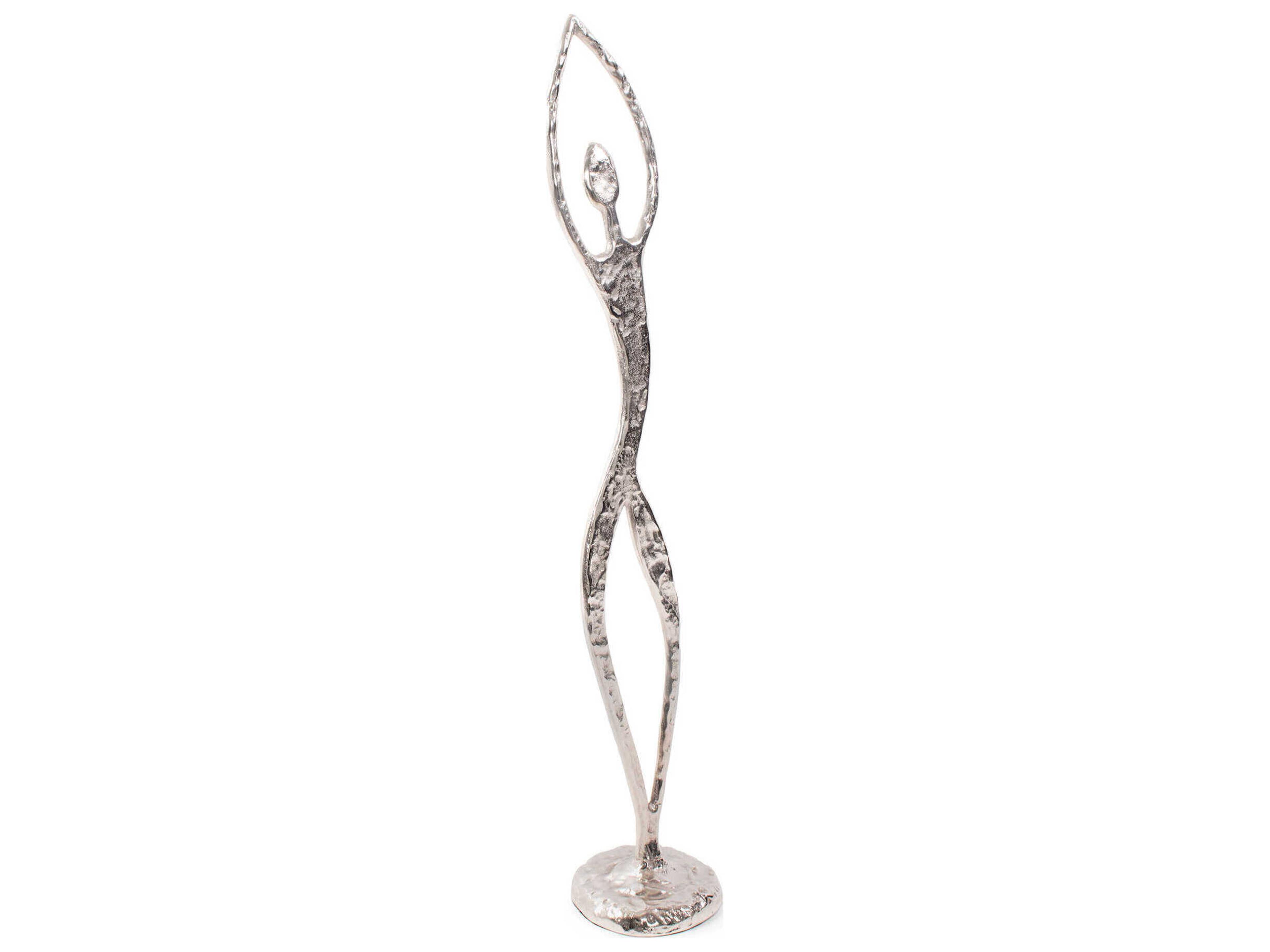 Howard Elliott Silver Free Spirited Dancer Sculpture