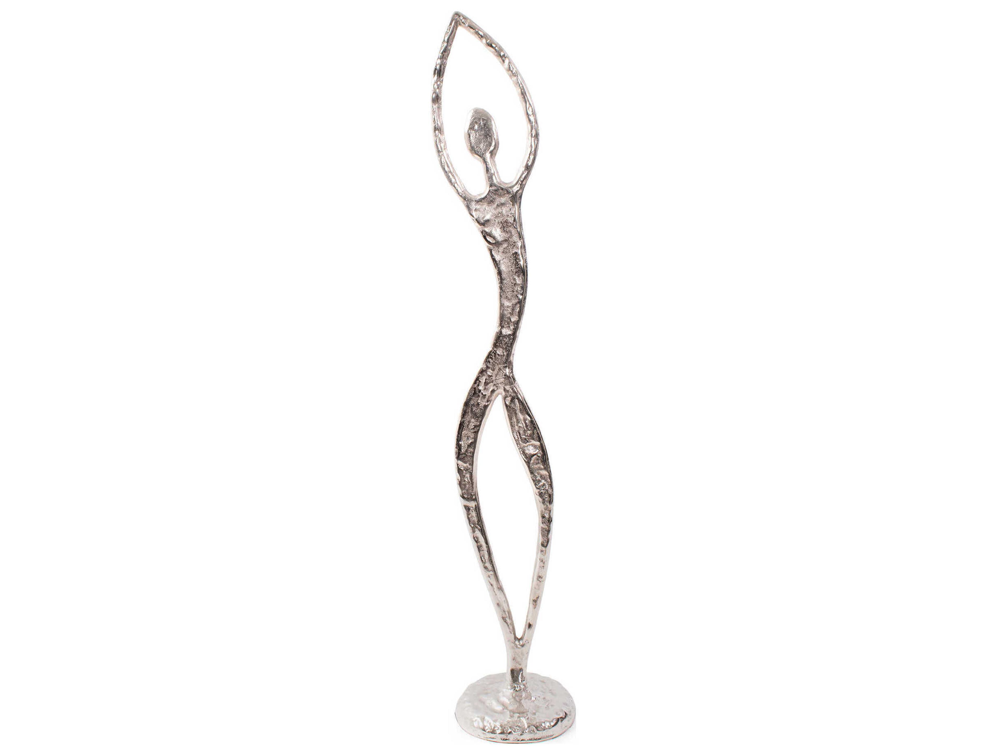 Howard Elliott Silver Free Spirited Dancer Sculpture