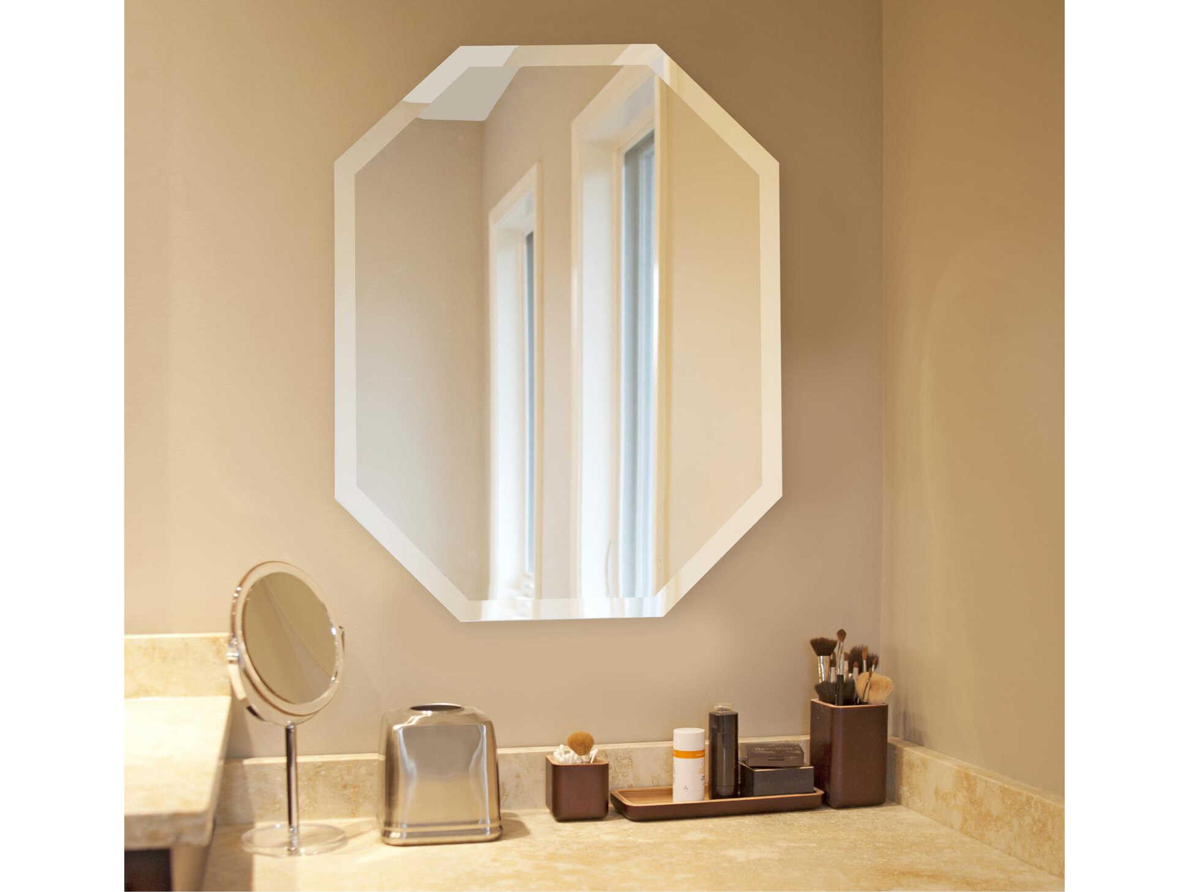 Howard Elliott Octagonal Silver Wall Mirror