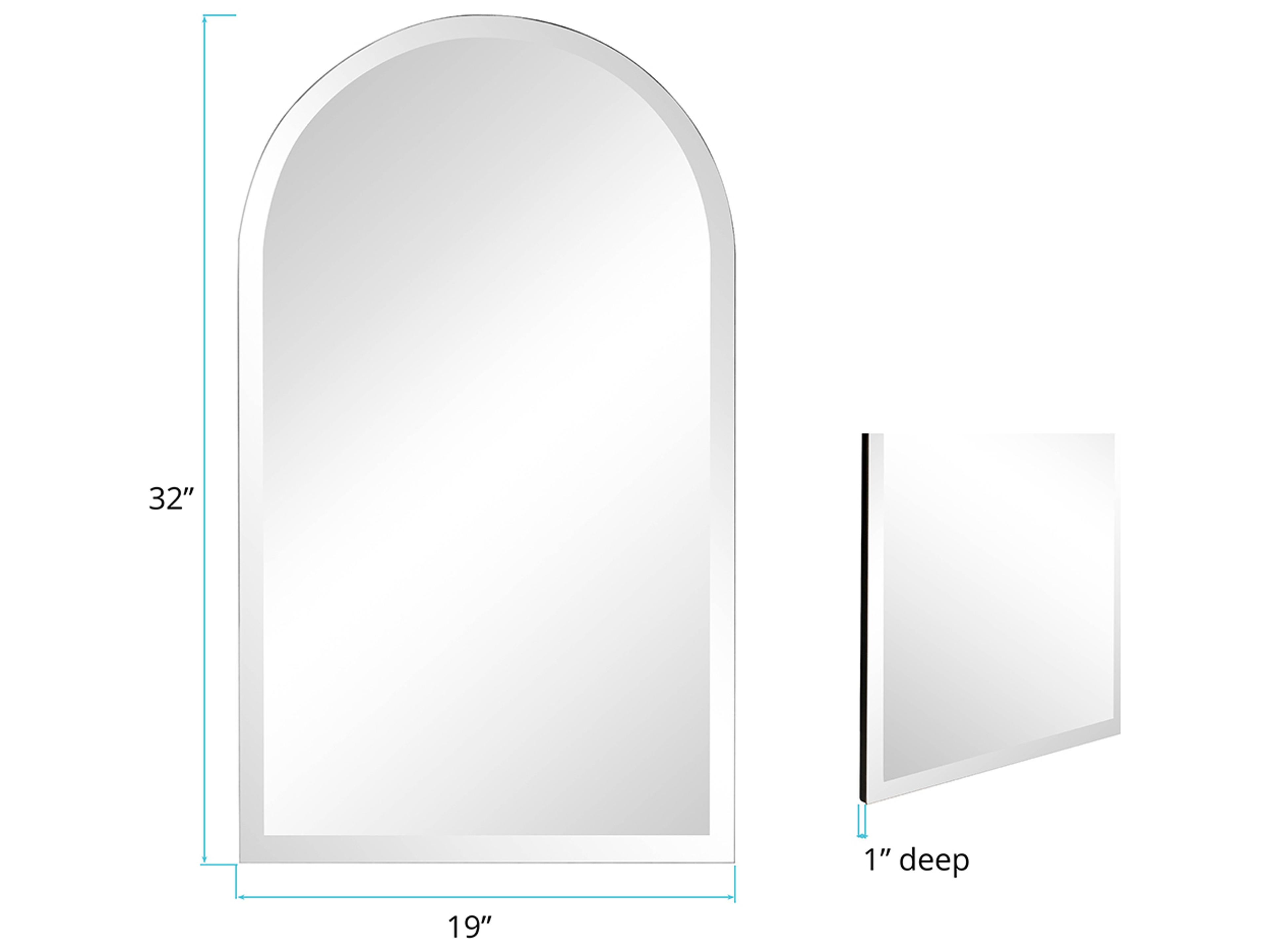 Howard Elliott Frameless Mirrored Wall Mirror
