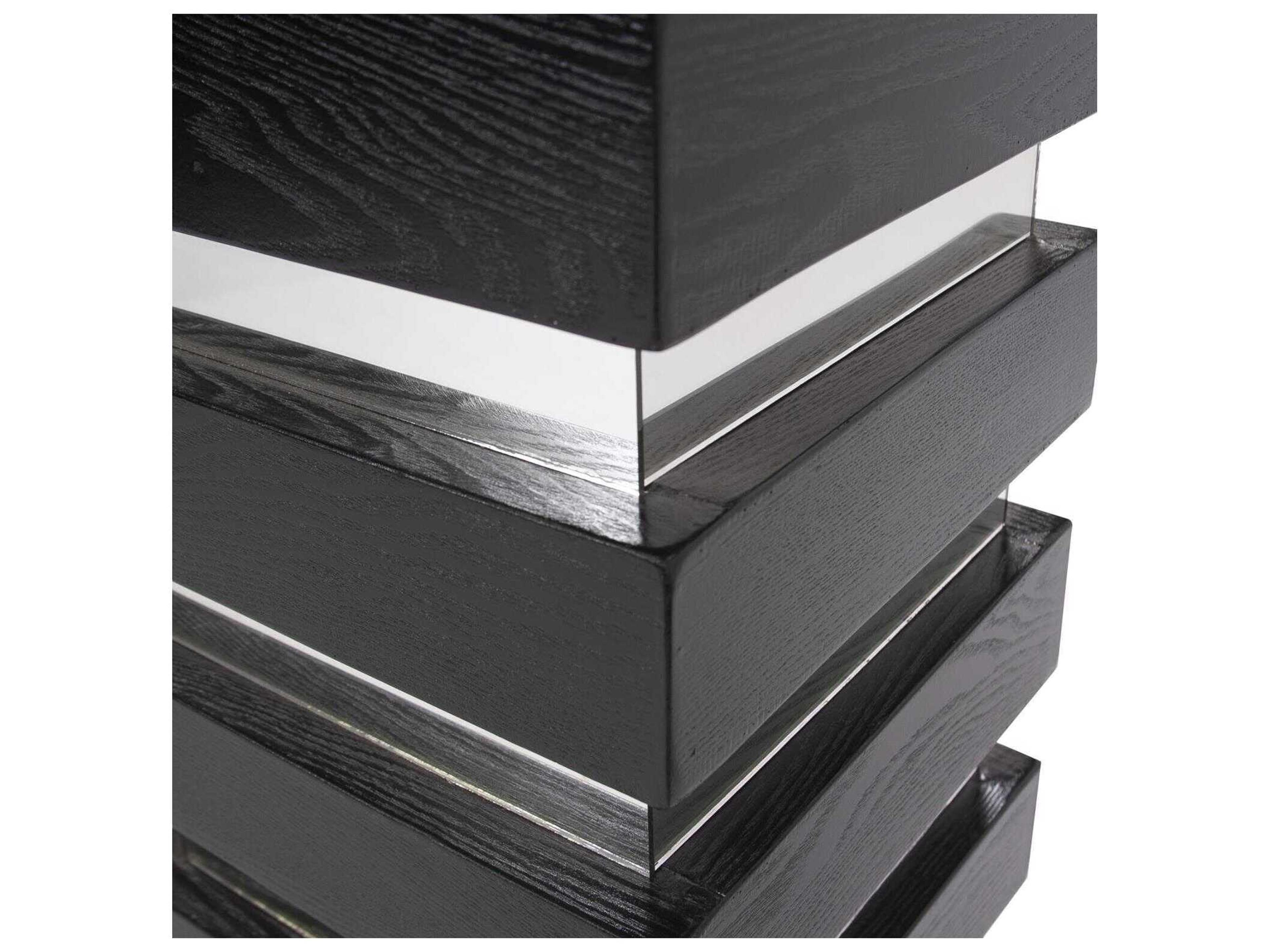 Howard Elliott Square Wood Espresso End Table