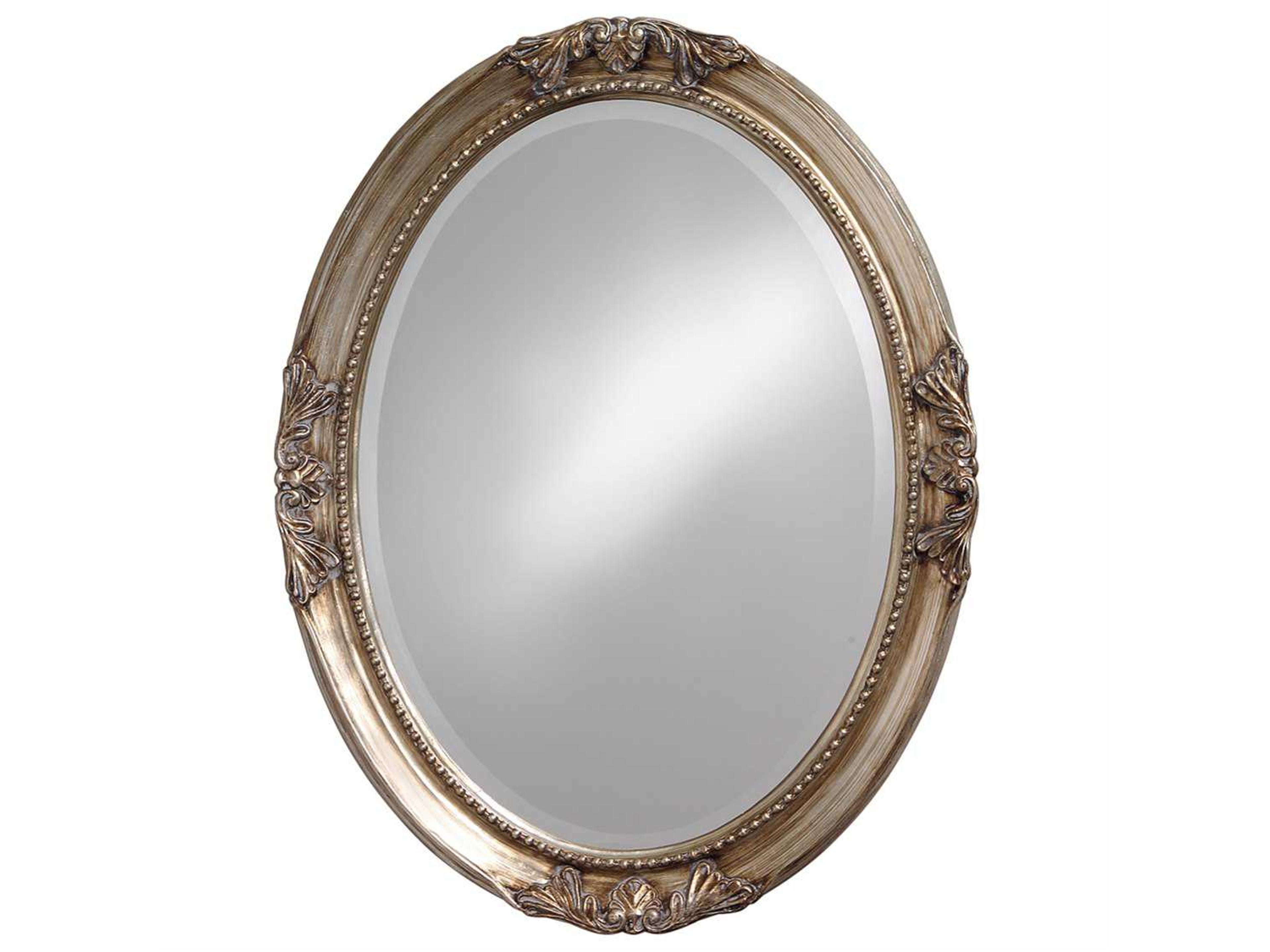 Queen Ann Antique Silver Leaf Wall Mirror