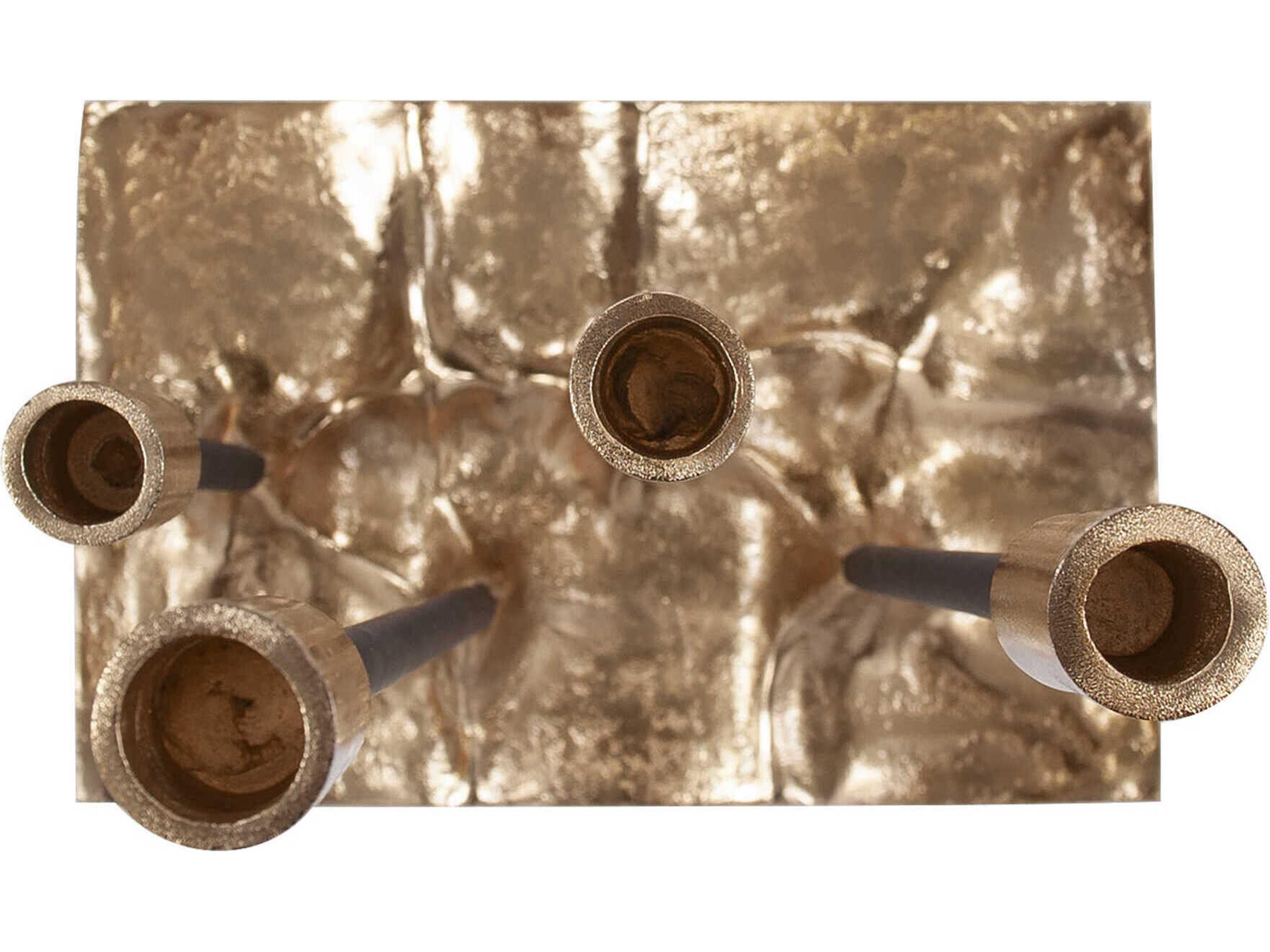 Howard Elliott Black Gold Modern Gold Aluminum Candelabra