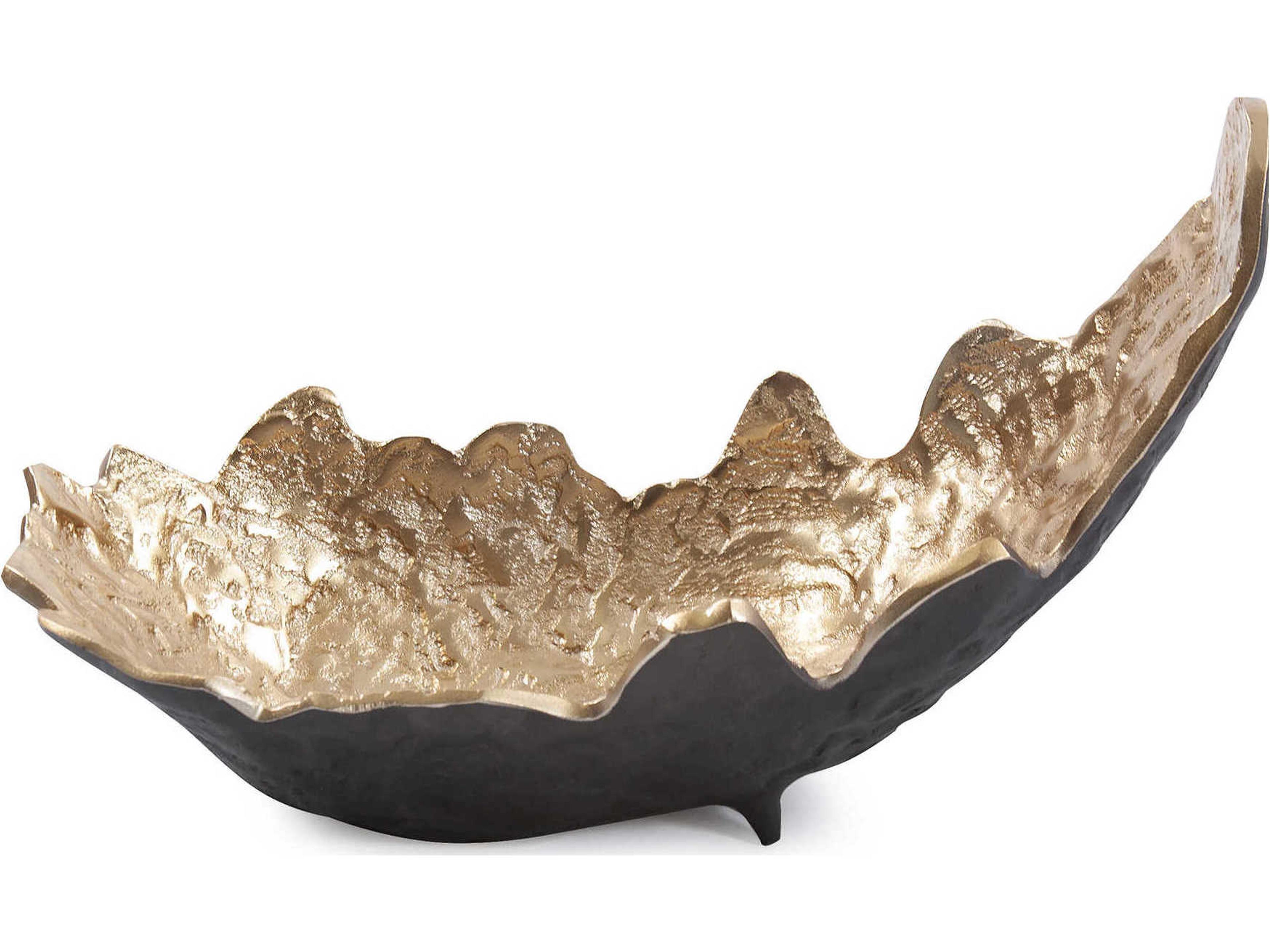Accessory Black / Gold 15" Decorative Bowl