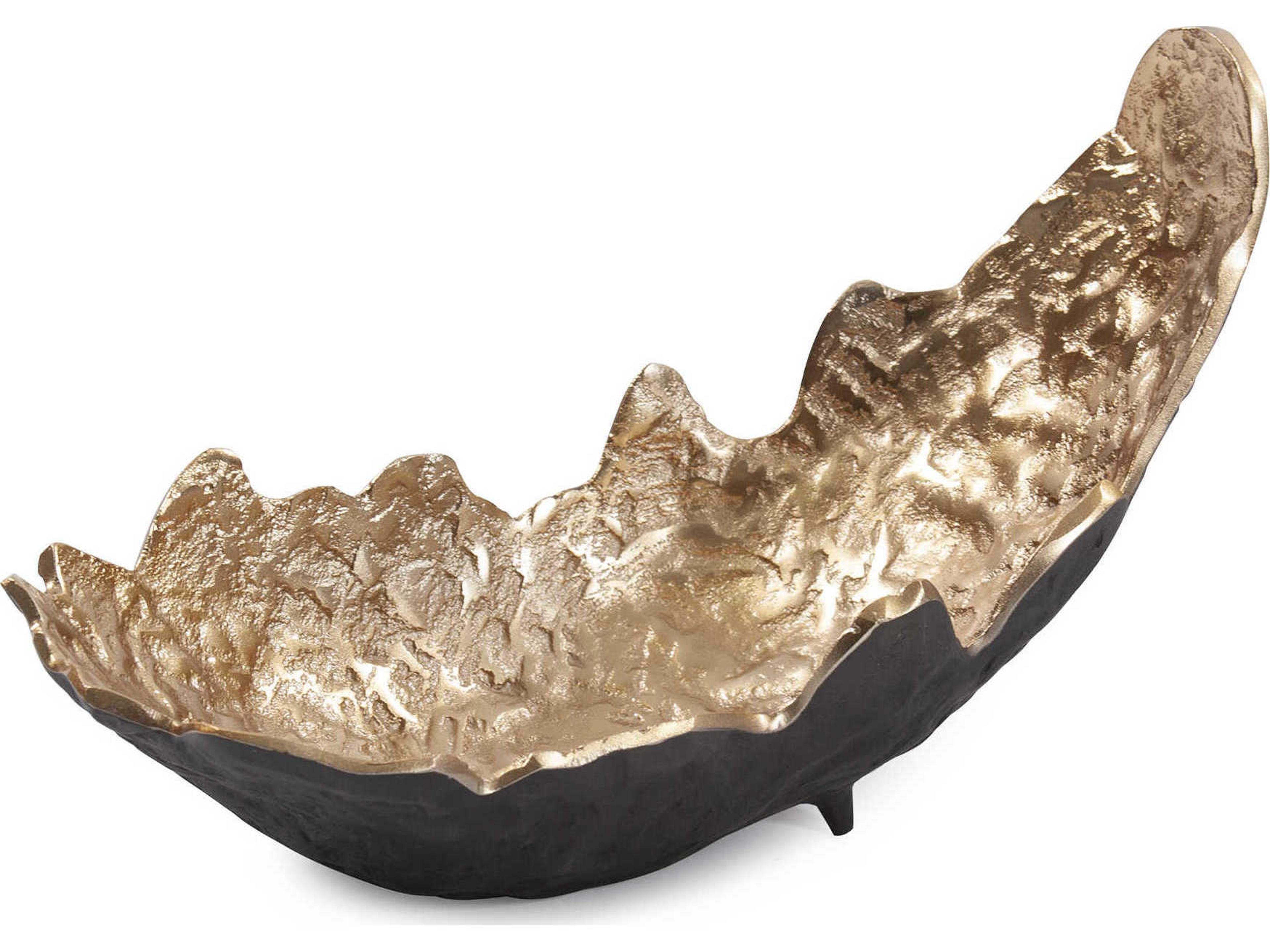 Howard Elliott Accessory Black / Gold 15" Decorative Bowl