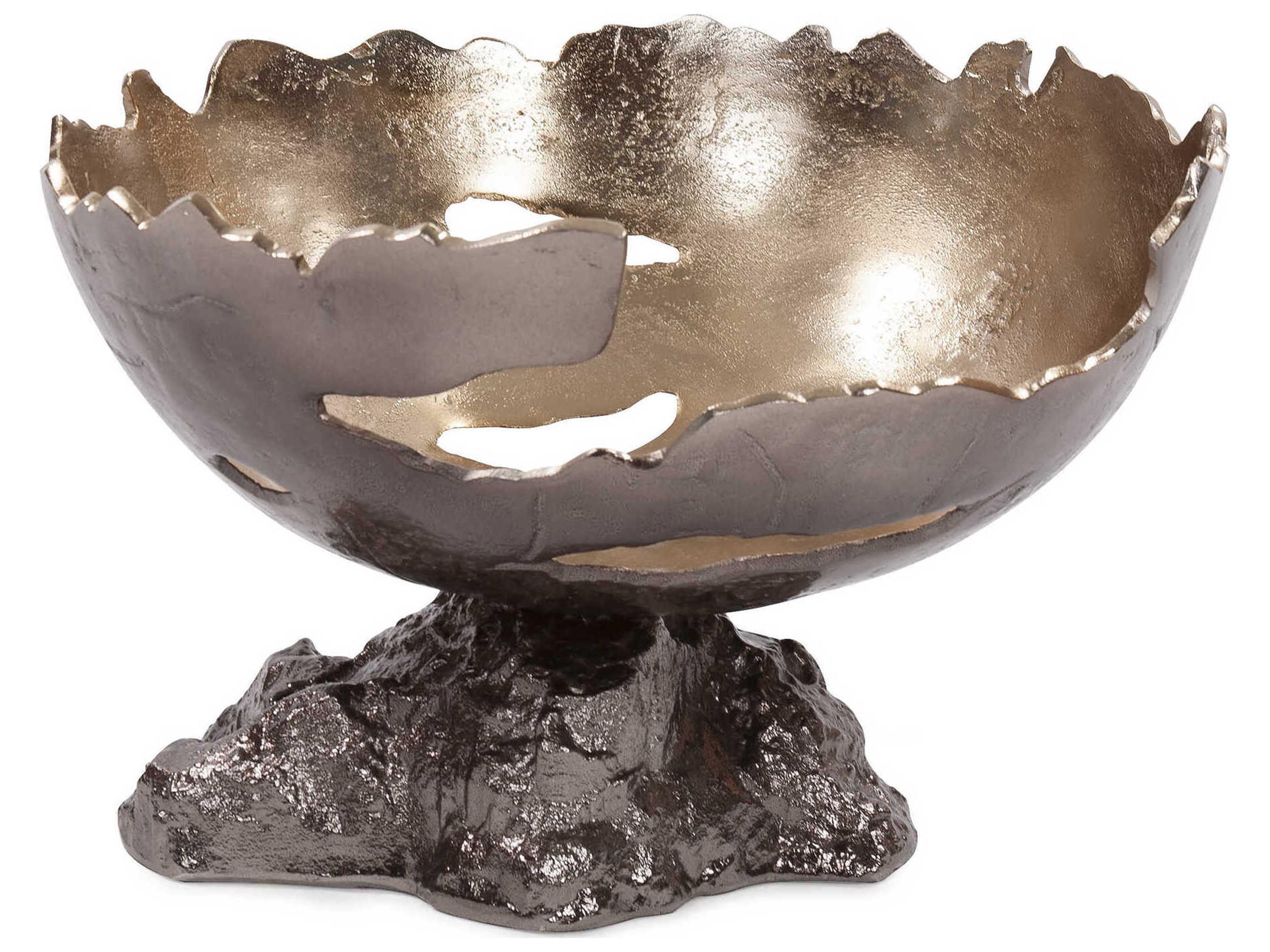 Howard Elliott Pompei Cast Aluminum Decorative Bowl