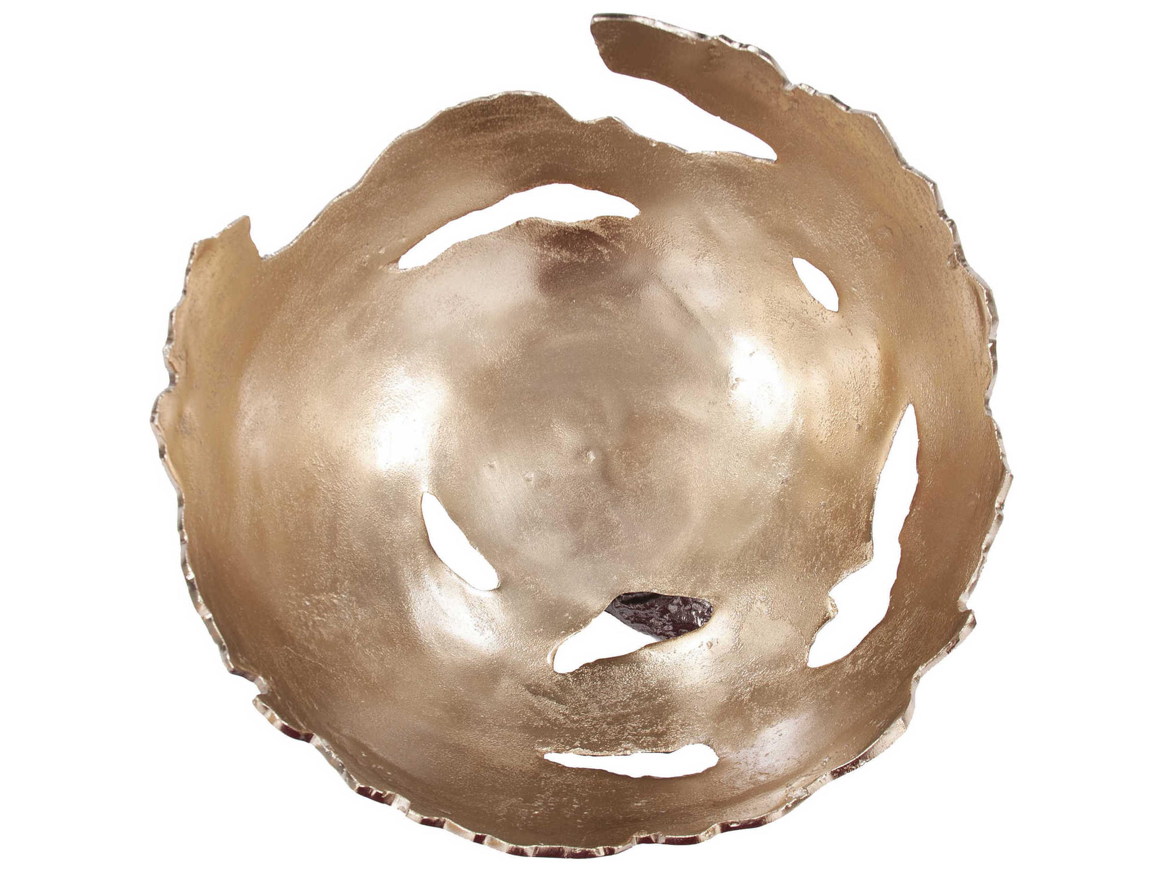 Howard Elliott Pompei Cast Aluminum Decorative Bowl