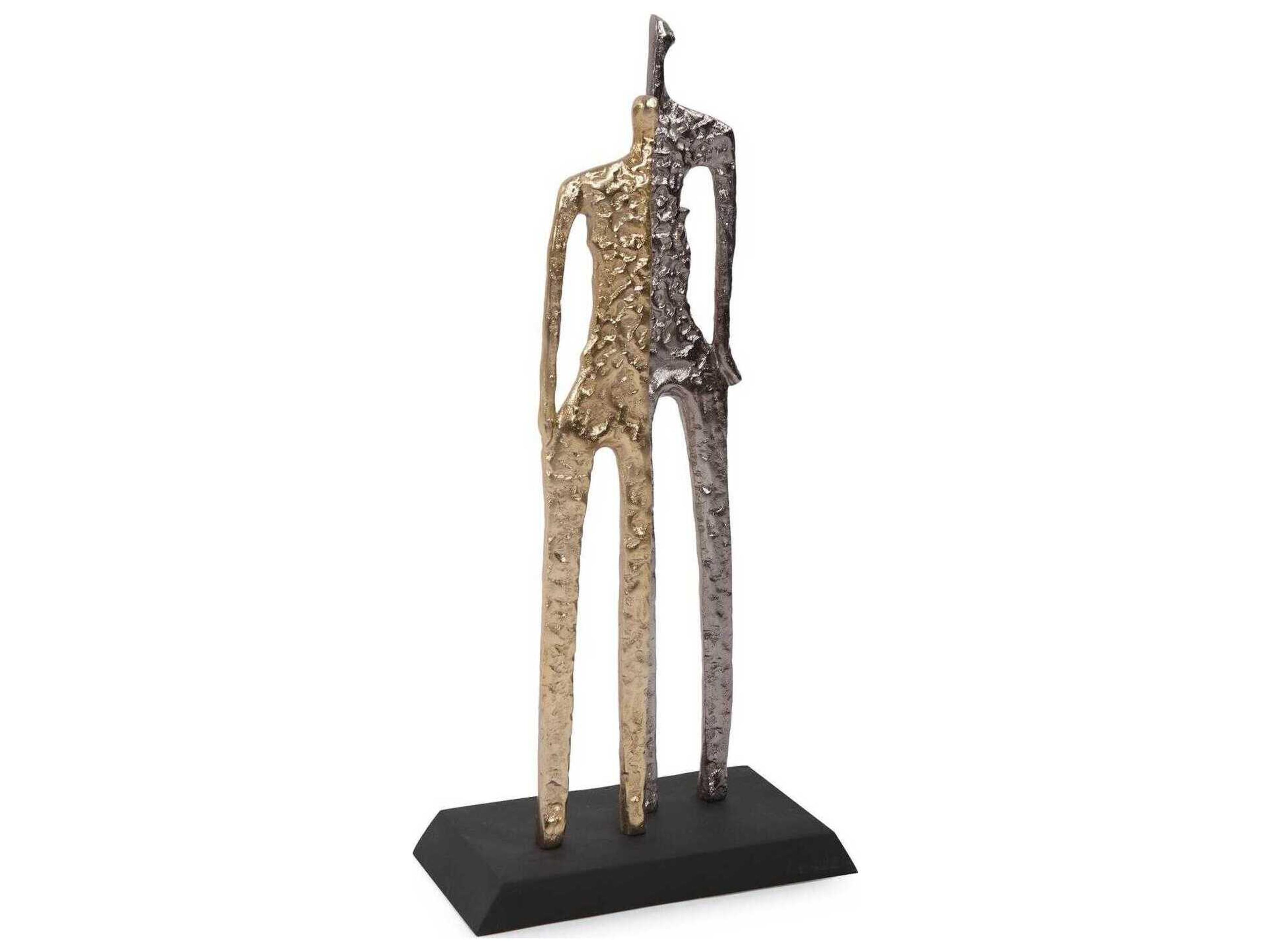 Howard Elliott Gold Nickel Inner Strength Sculpture