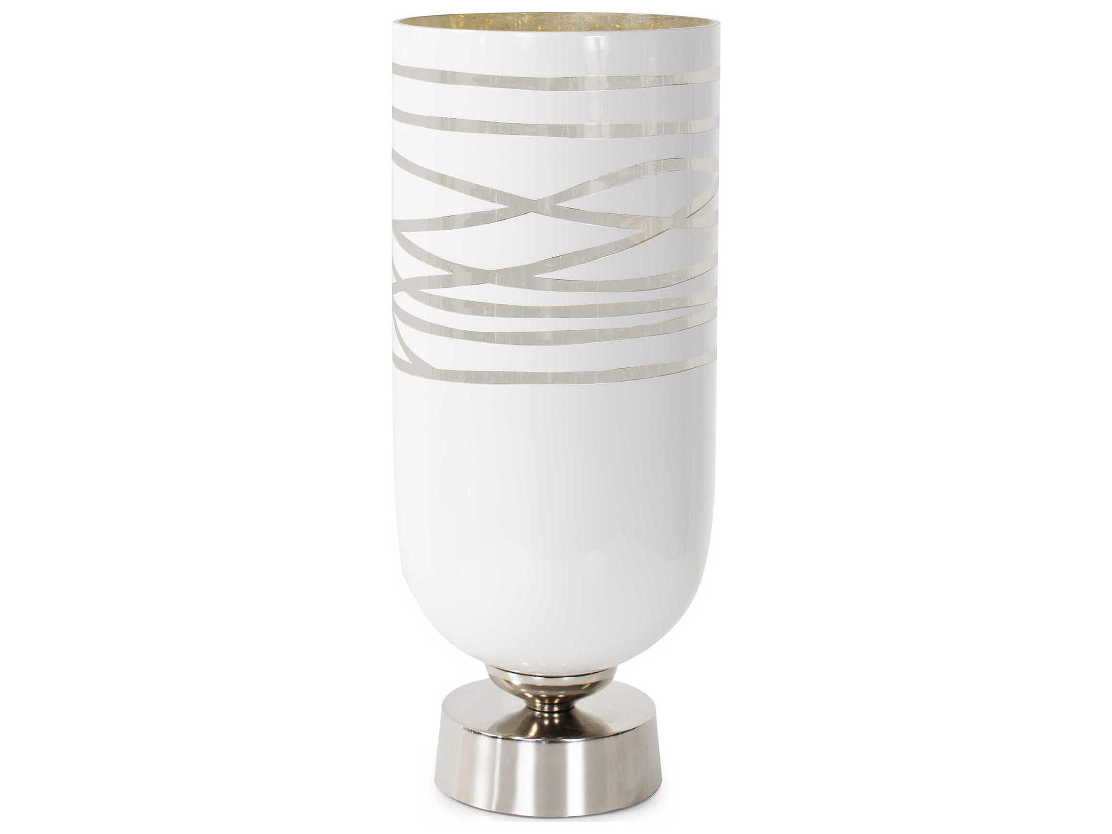 Lustig Artic Silver Glossy White Vessel