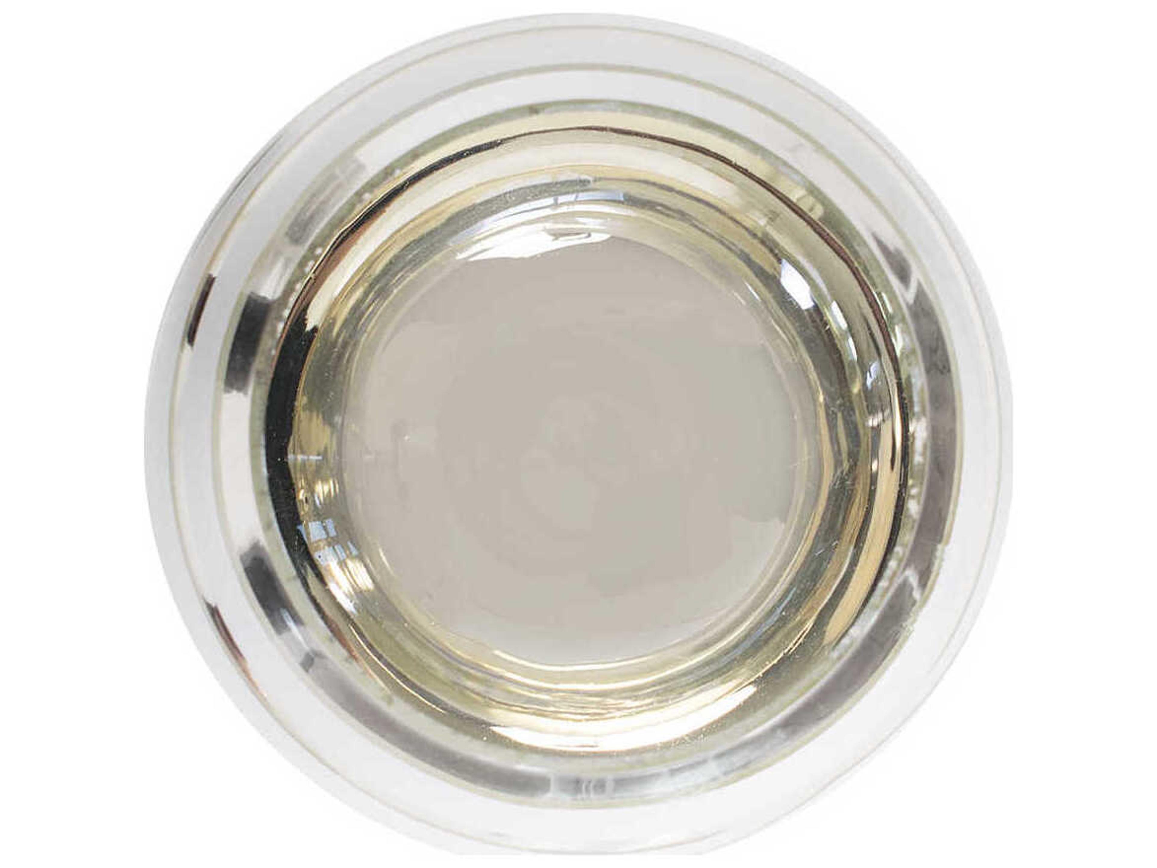 Howard Elliott Artic Silver Glossy White Lustig Illuminarie Candle Holder