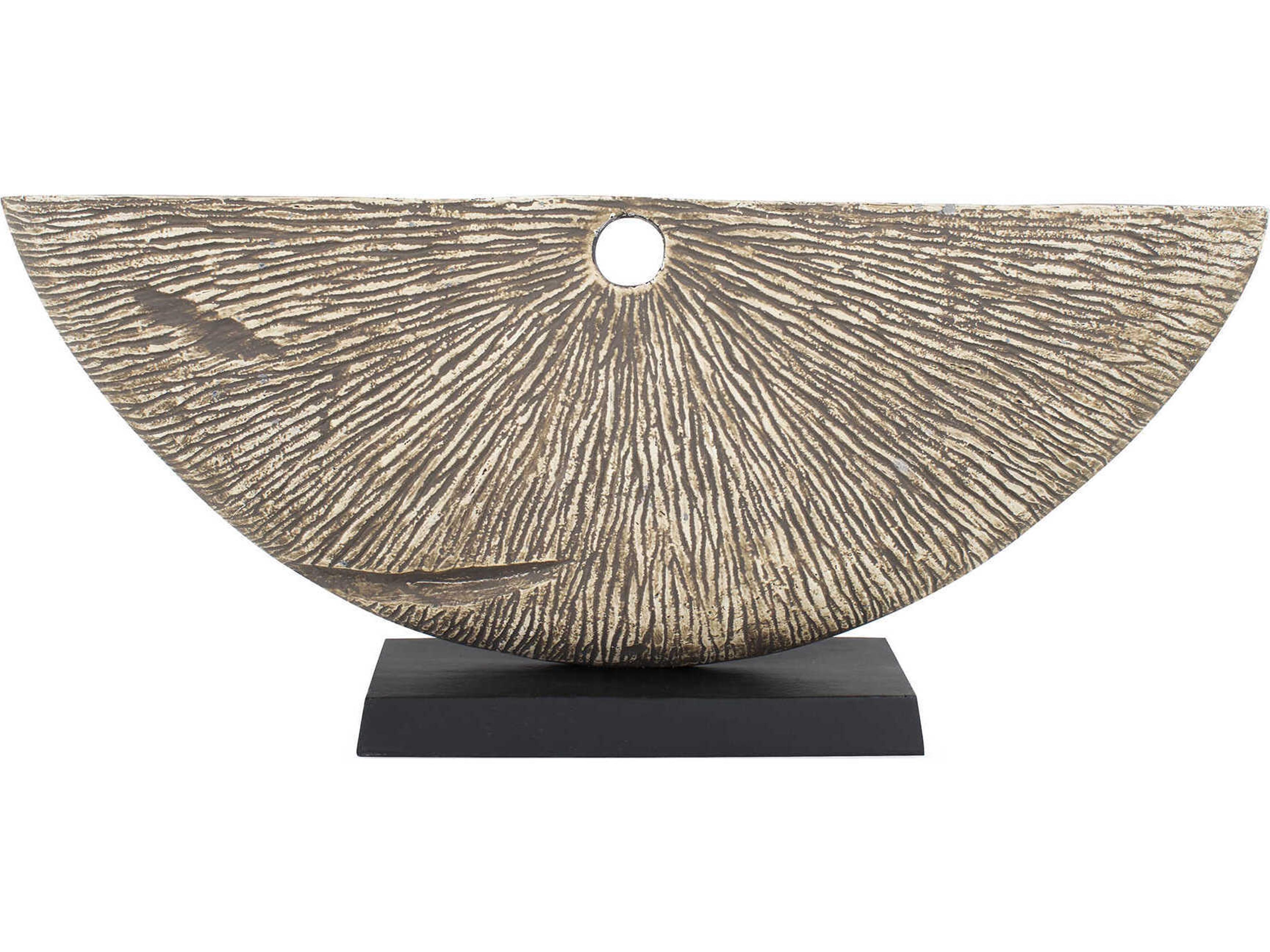 Antique Silver Hubert Textural Sculpture