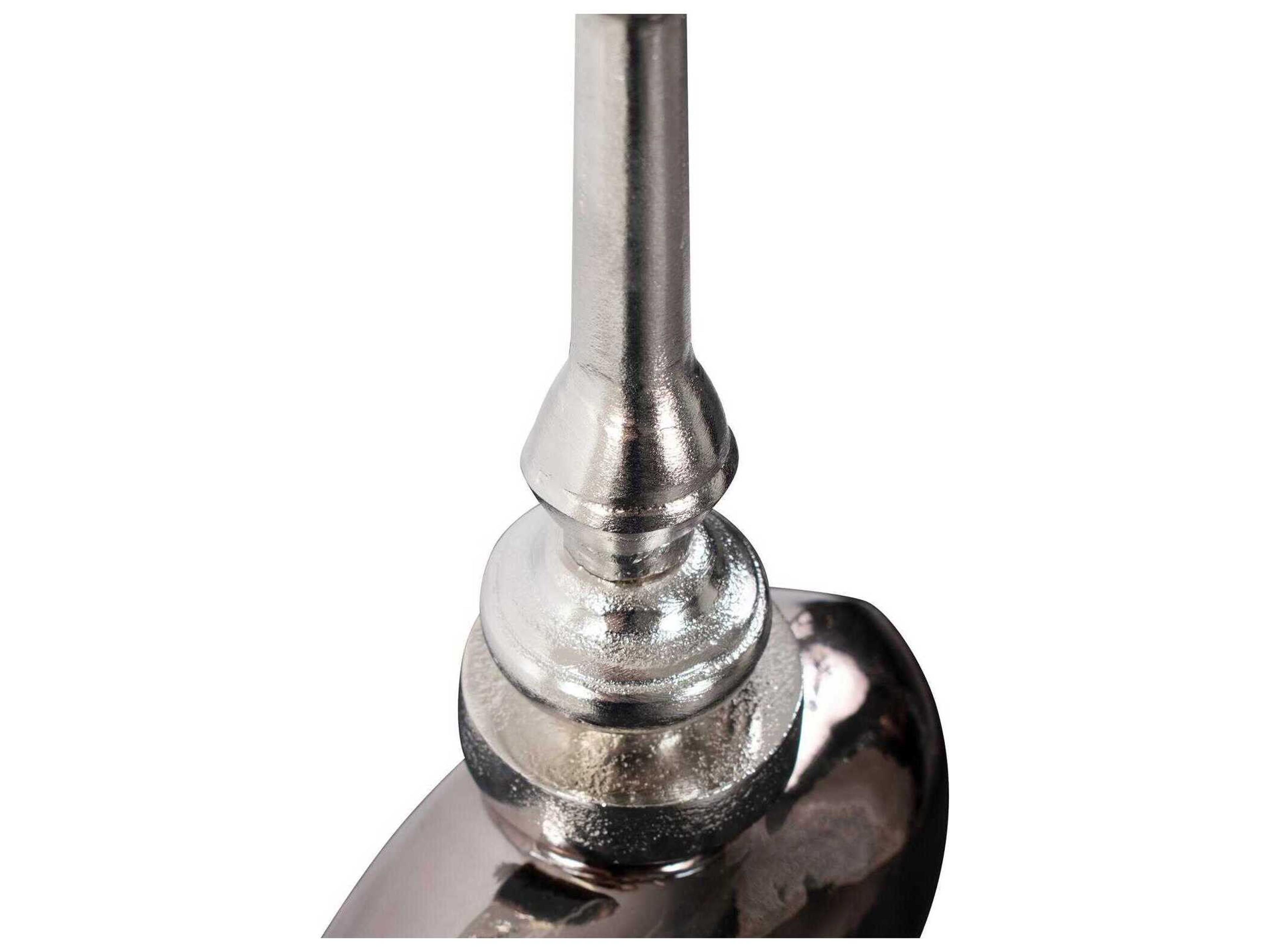 Howard Elliott Venetia Nickel Glass Bottle with Spired Lid