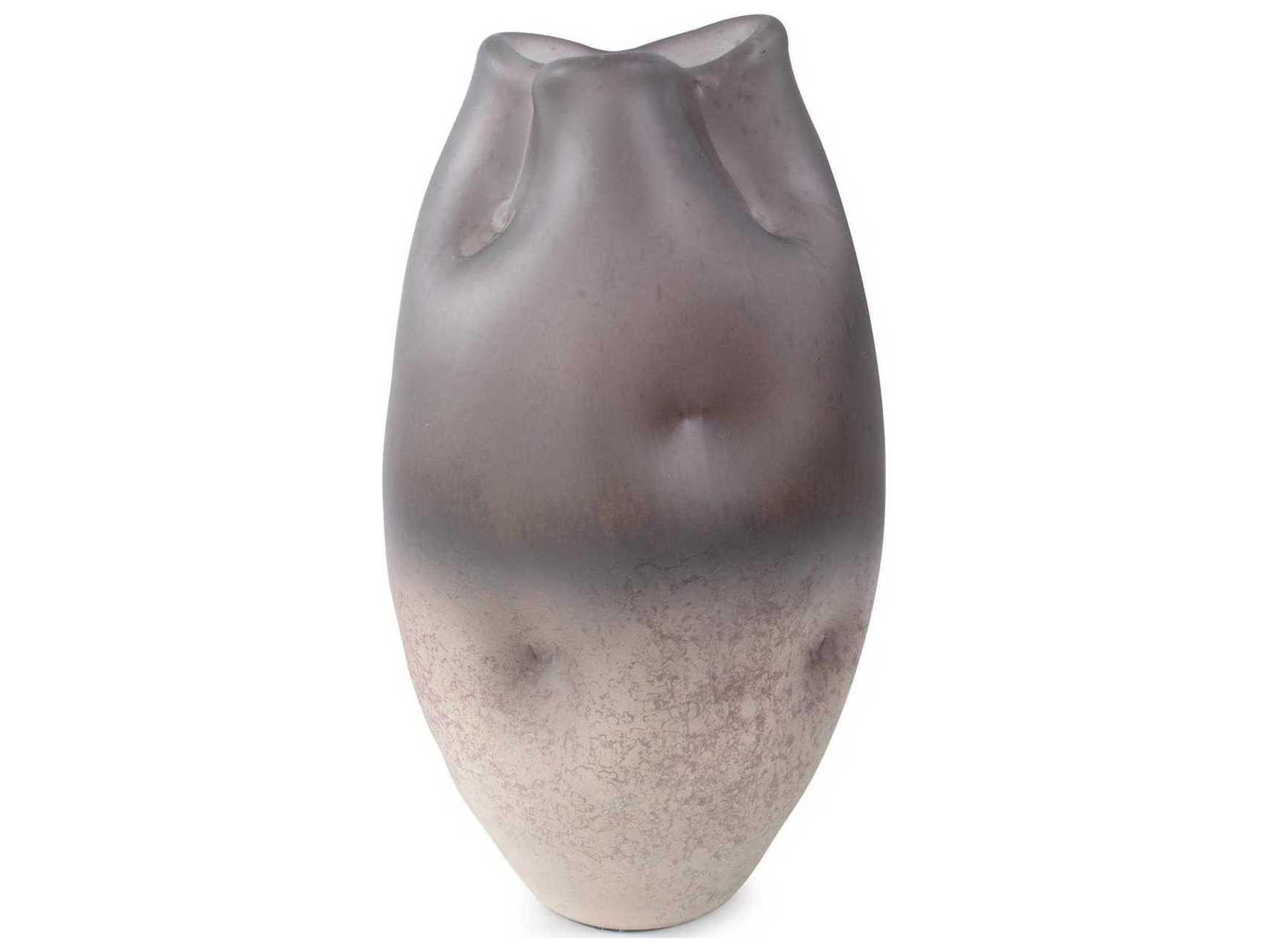 Howard Elliott Ombre Neutral Electric Flow Free Formed Vase