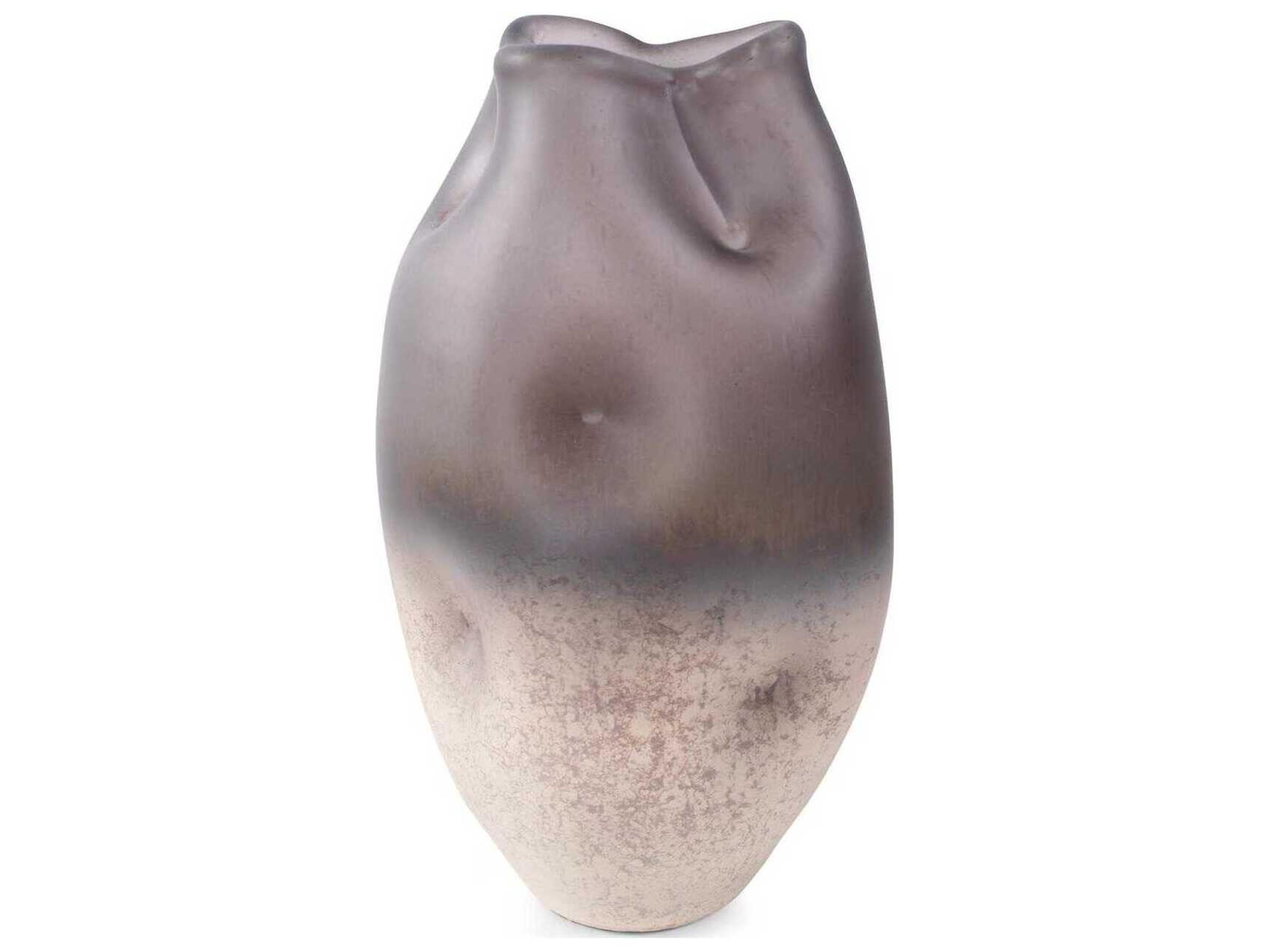 Howard Elliott Ombre Neutral Electric Flow Free Formed Vase