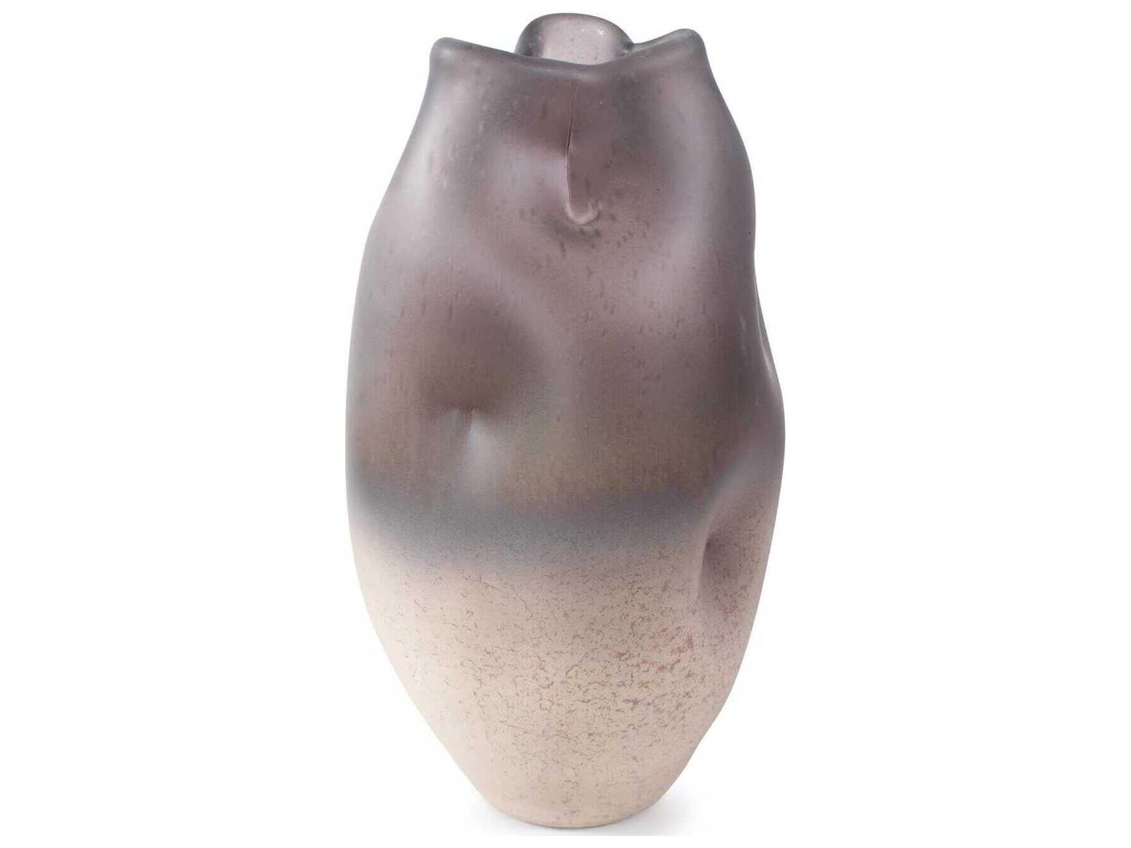 Howard Elliott Ombre Neutral Electric Flow Free Formed Vase