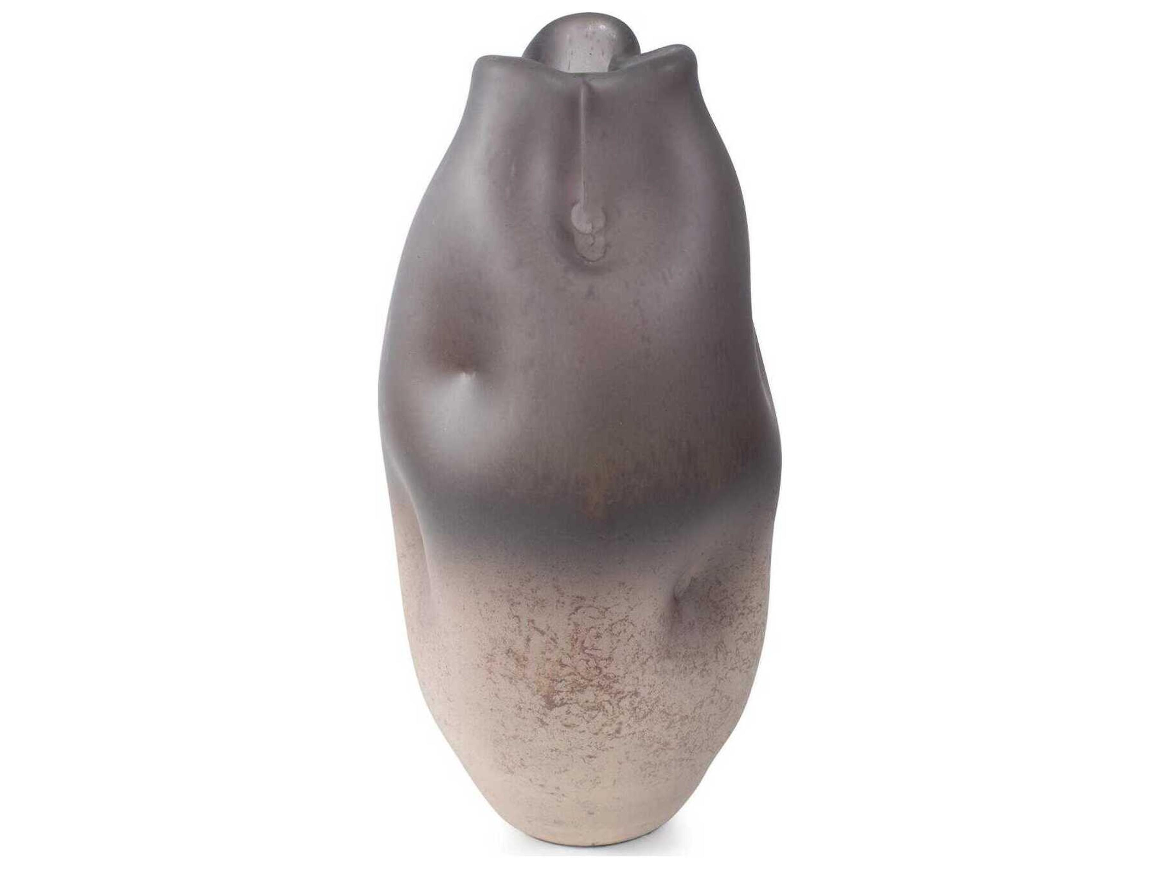 Howard Elliott Ombre Neutral Electric Flow Free Formed Vase