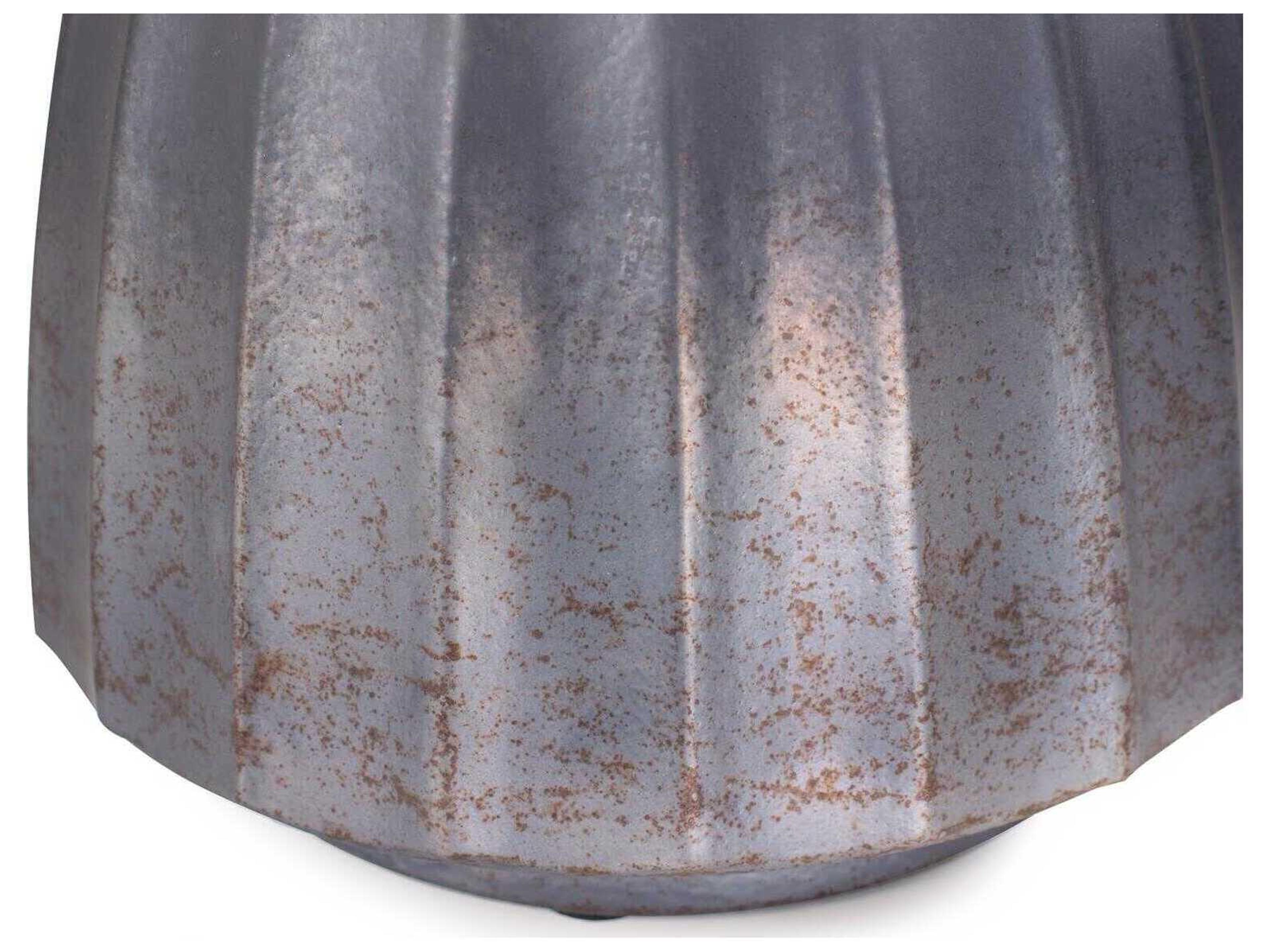 Howard Elliott Cool Ice Blue Ribbed Vessel