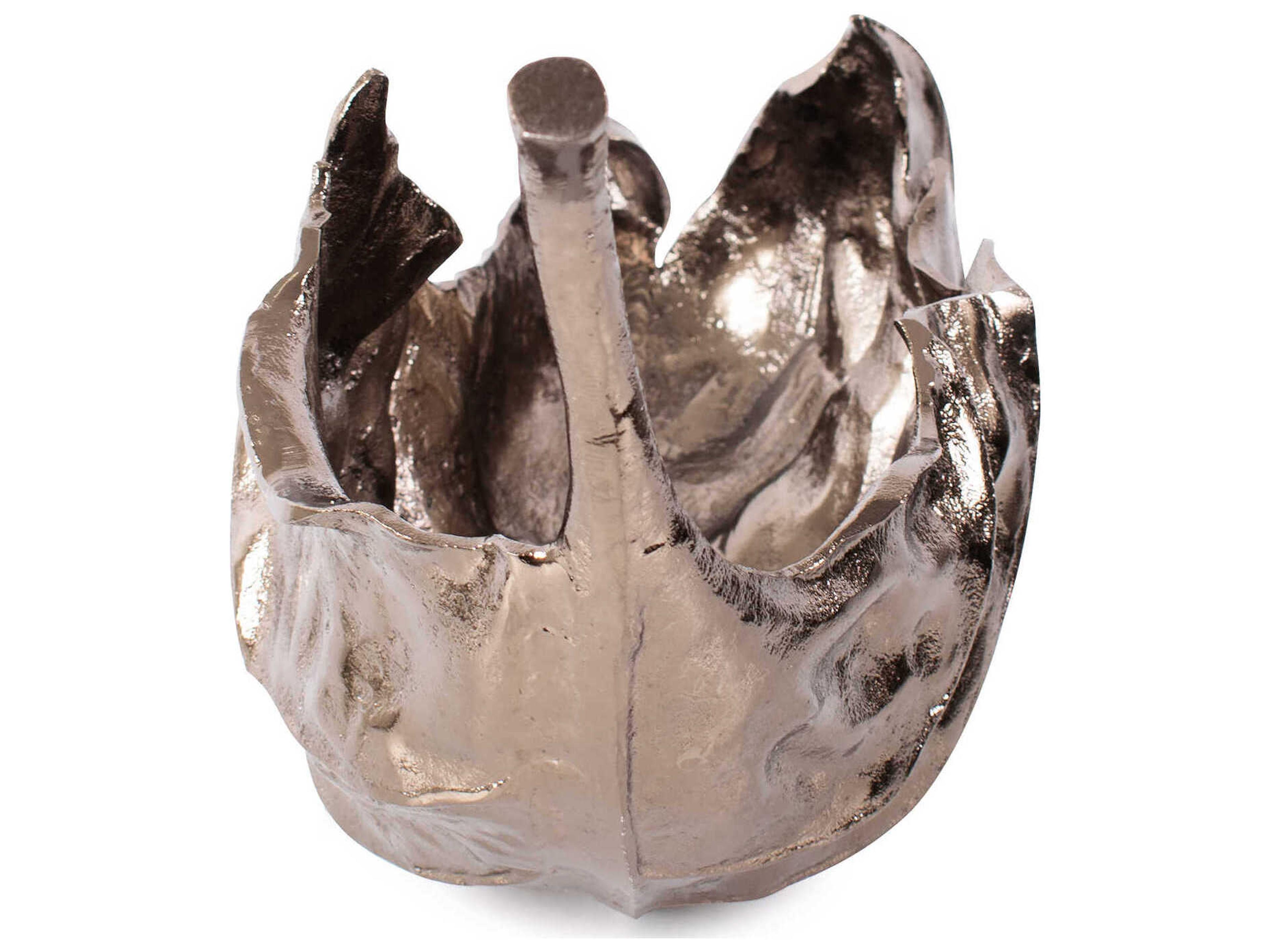 Howard Elliott Aspen Leaf Cast Aluminum Decorative Bowl
