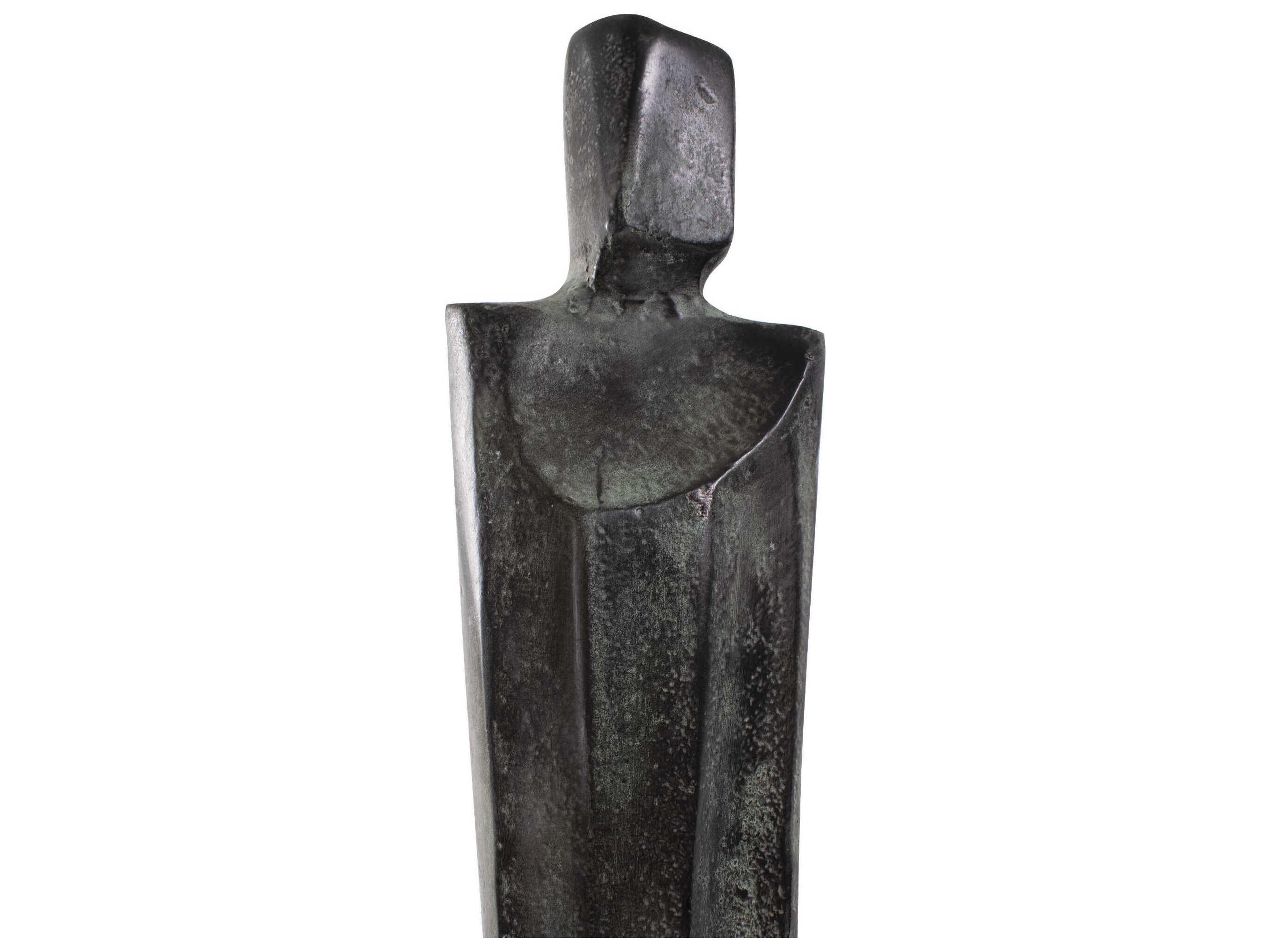 Howard Elliott Textured Aged Black Male Fortitude Sculpture