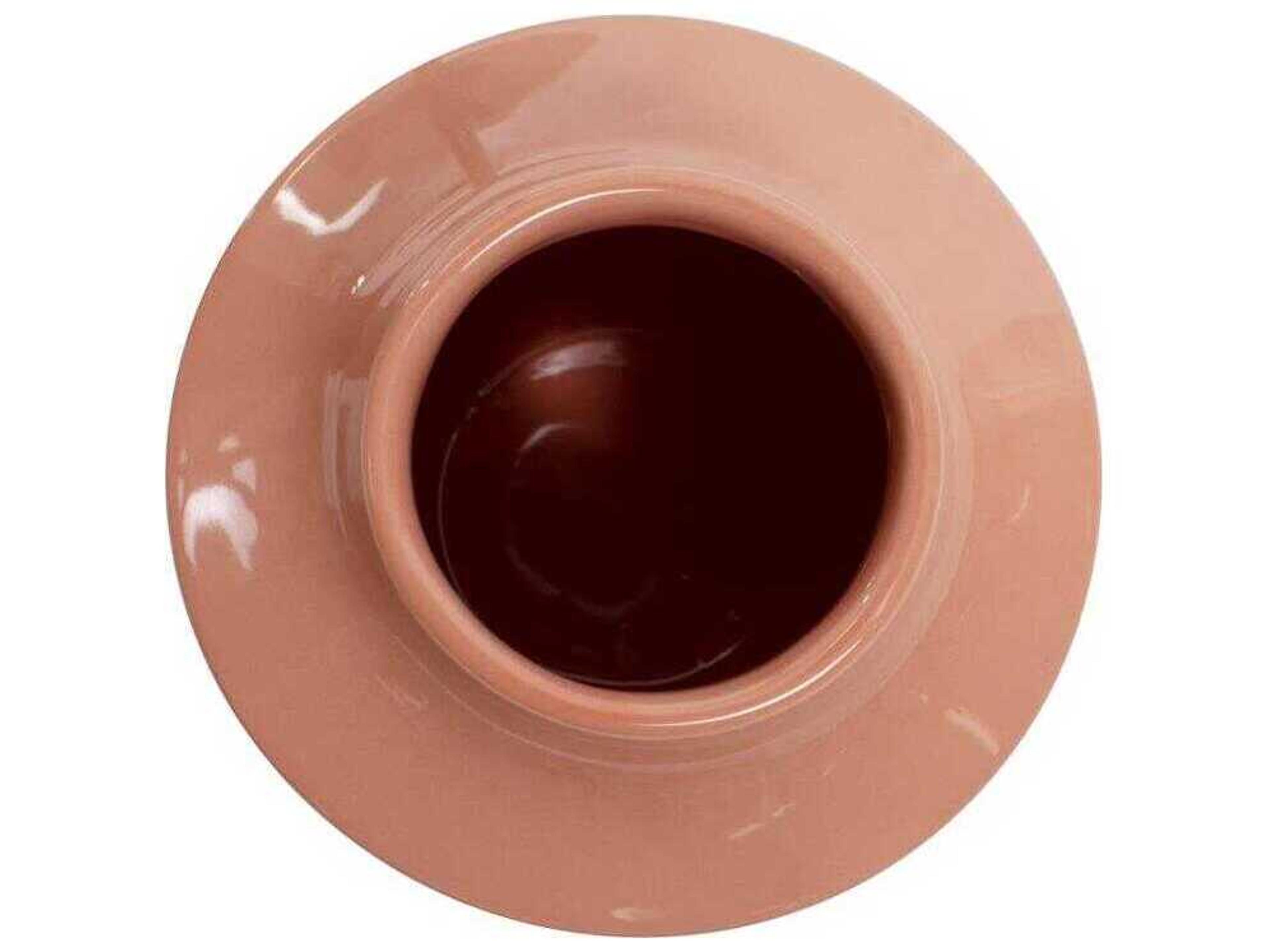 Howard Elliott Richland Embossed Peach Vase