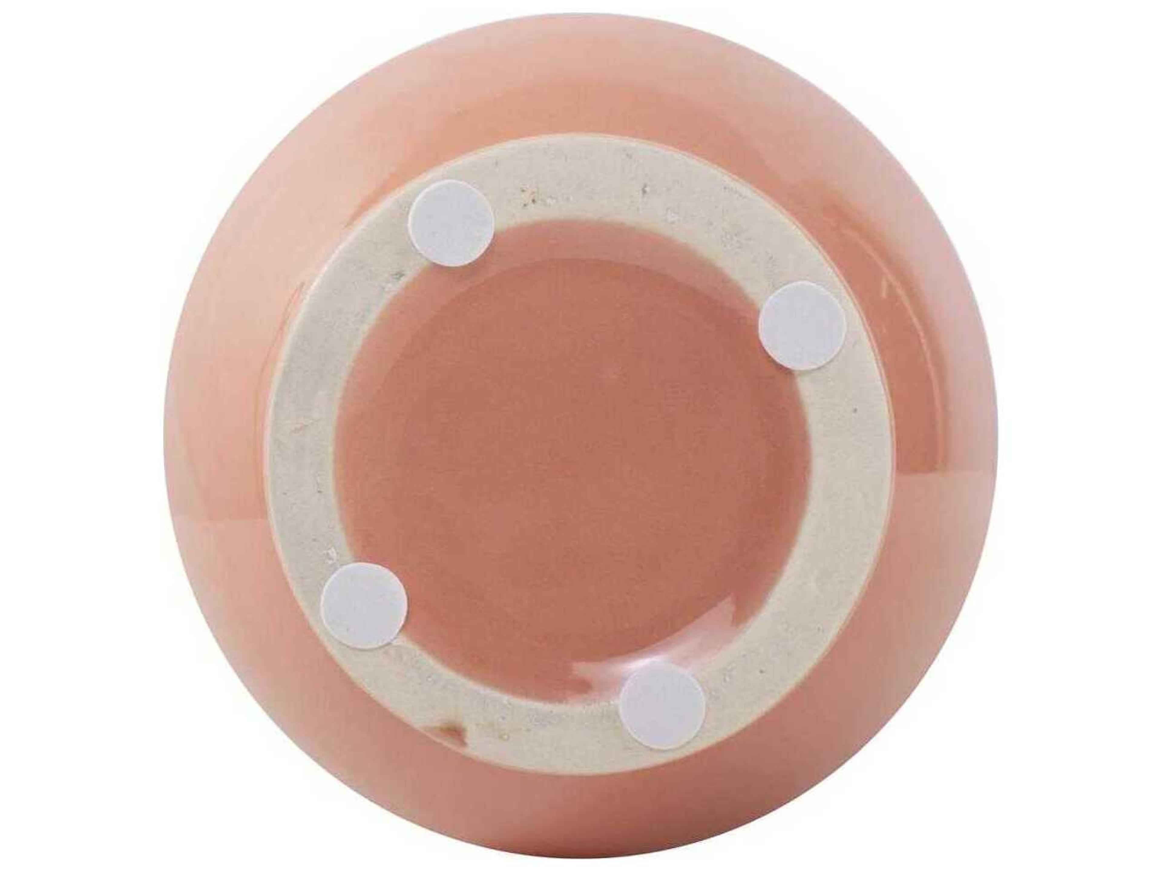 Howard Elliott Richland Embossed Peach Vase