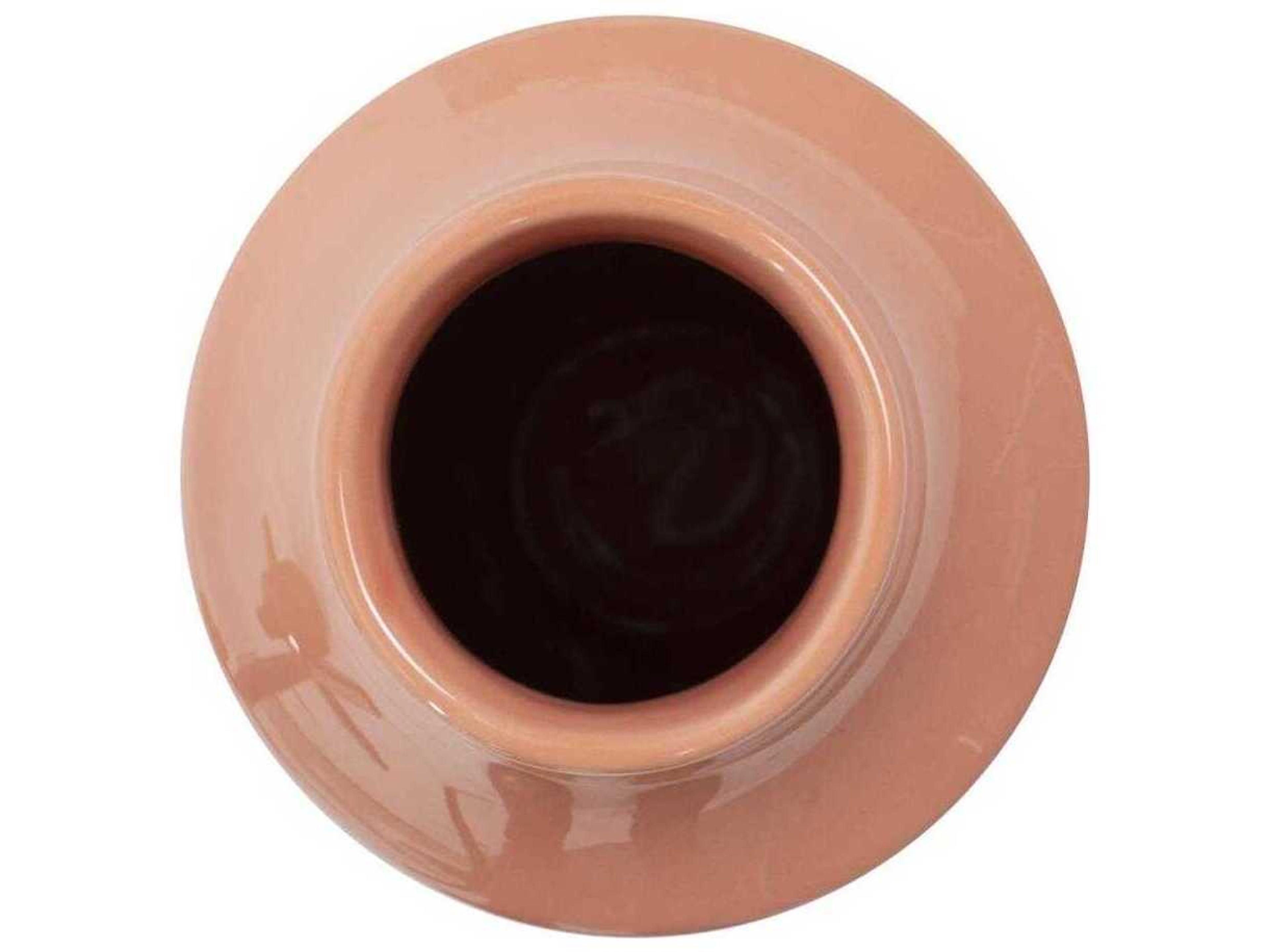 Howard Elliott Richland Embossed Peach Vase