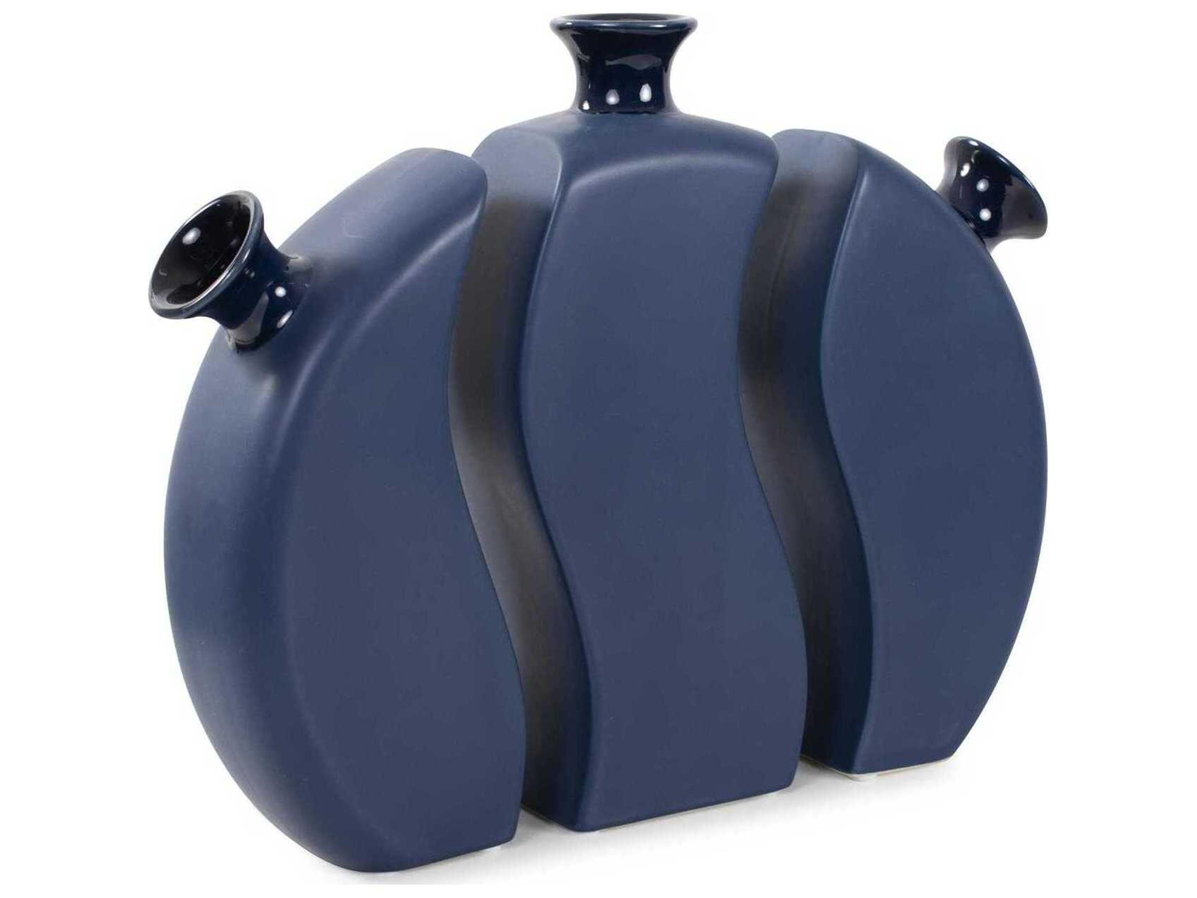 Howard Elliott Delft Navy Vase