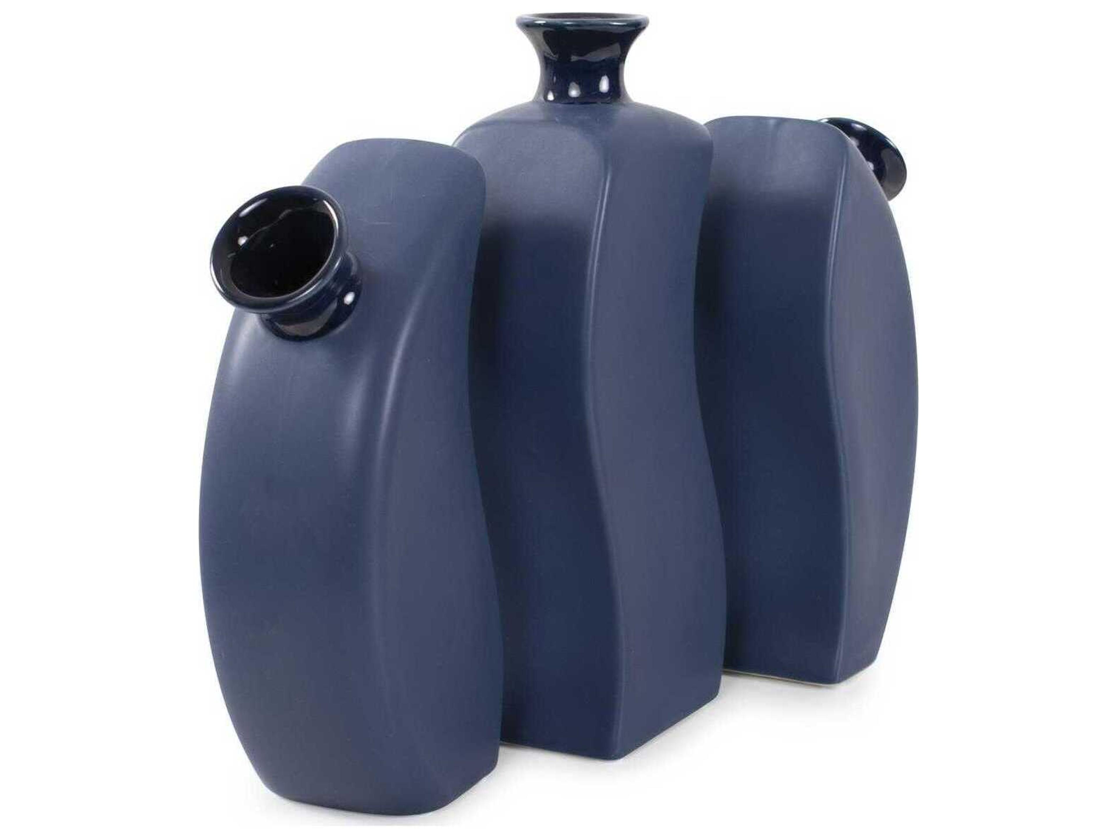 Howard Elliott Delft Navy Vase