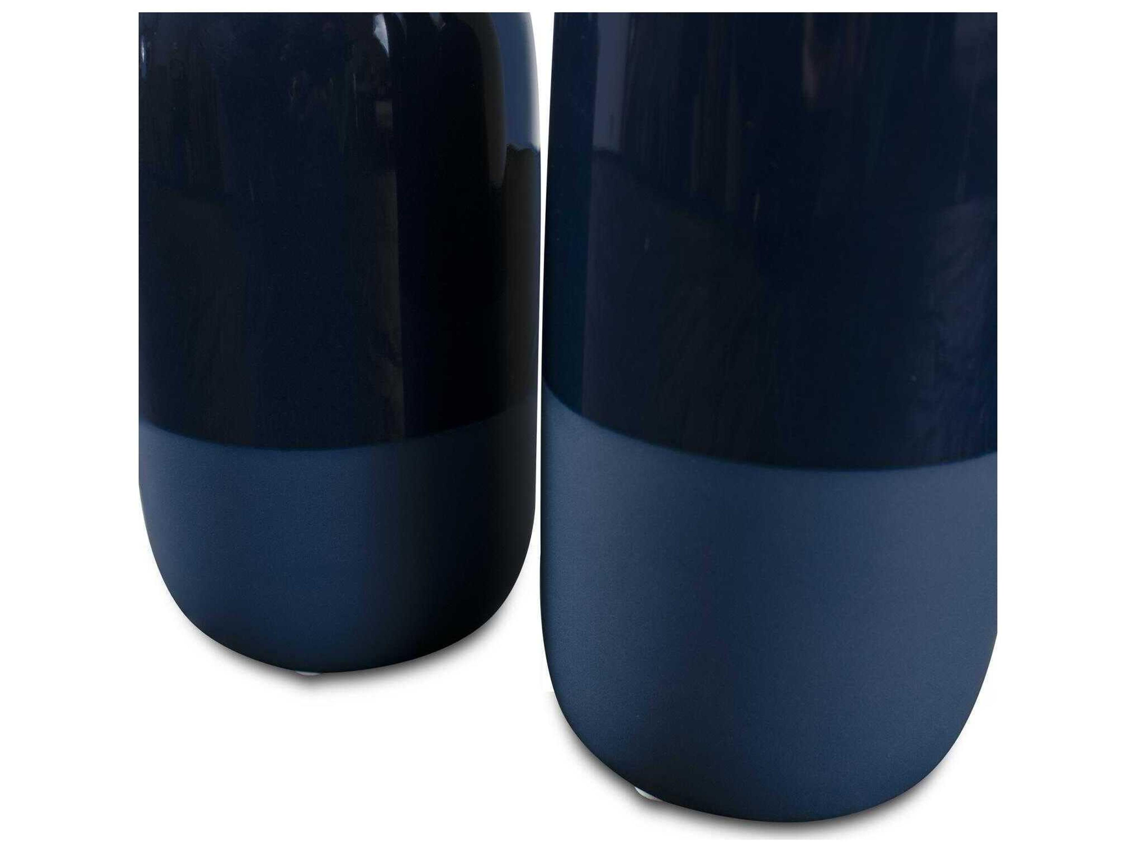 Howard Elliott Delft Navy Vase Set of 2