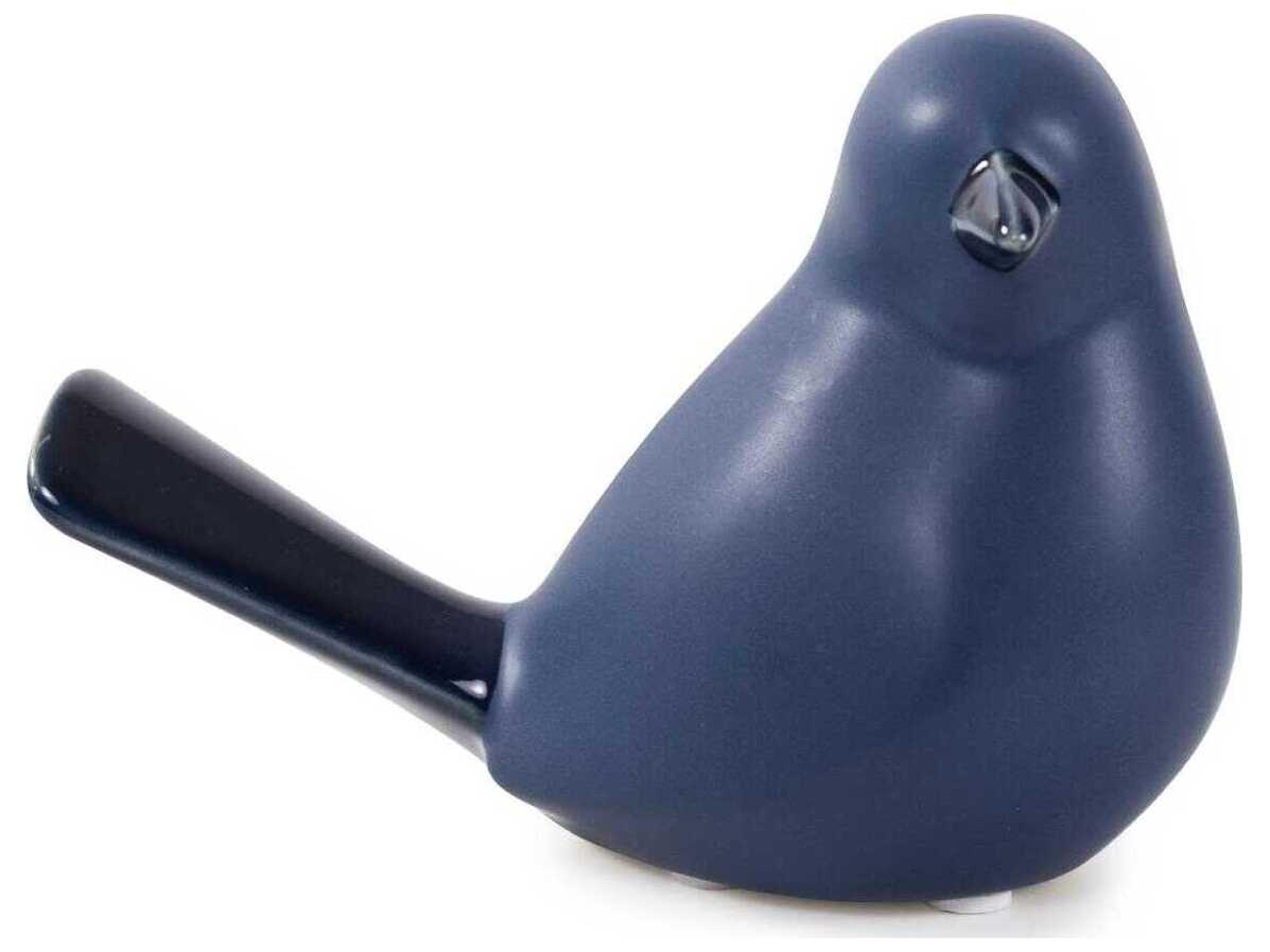 Howard Elliott Navy Delft Blue Bird Sculpture