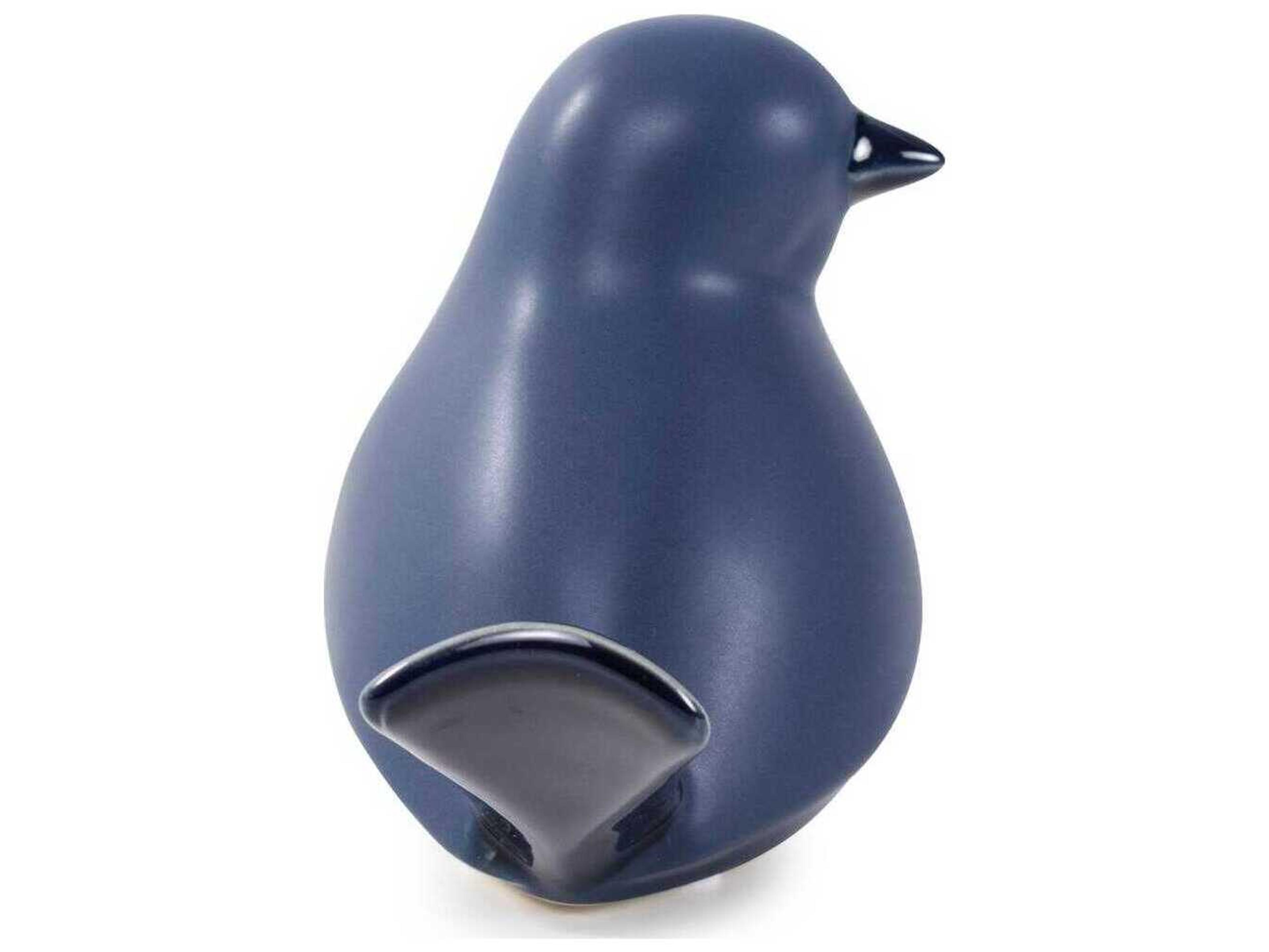 Howard Elliott Navy Delft Blue Bird Sculpture