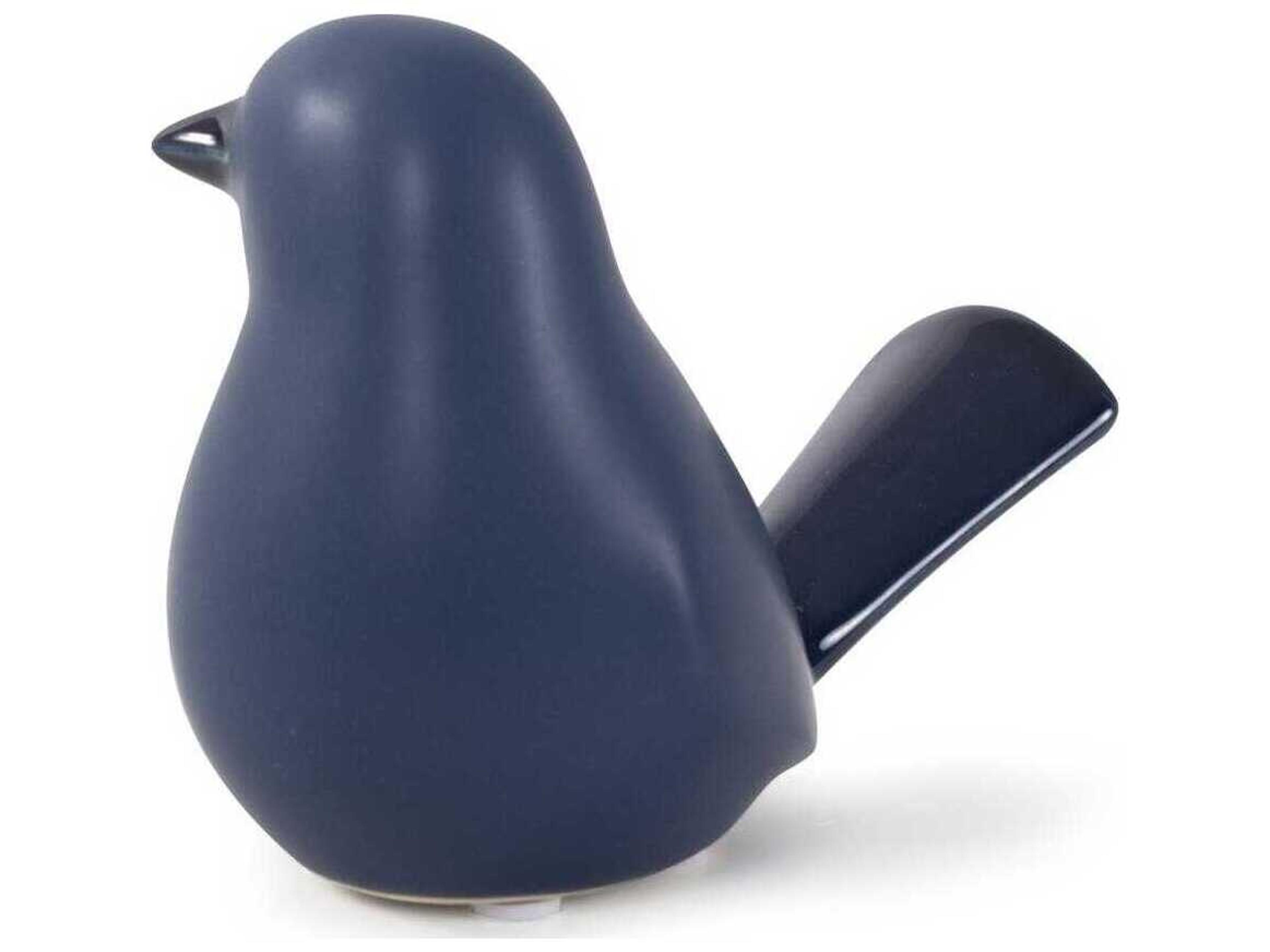 Howard Elliott Navy Delft Blue Bird Sculpture