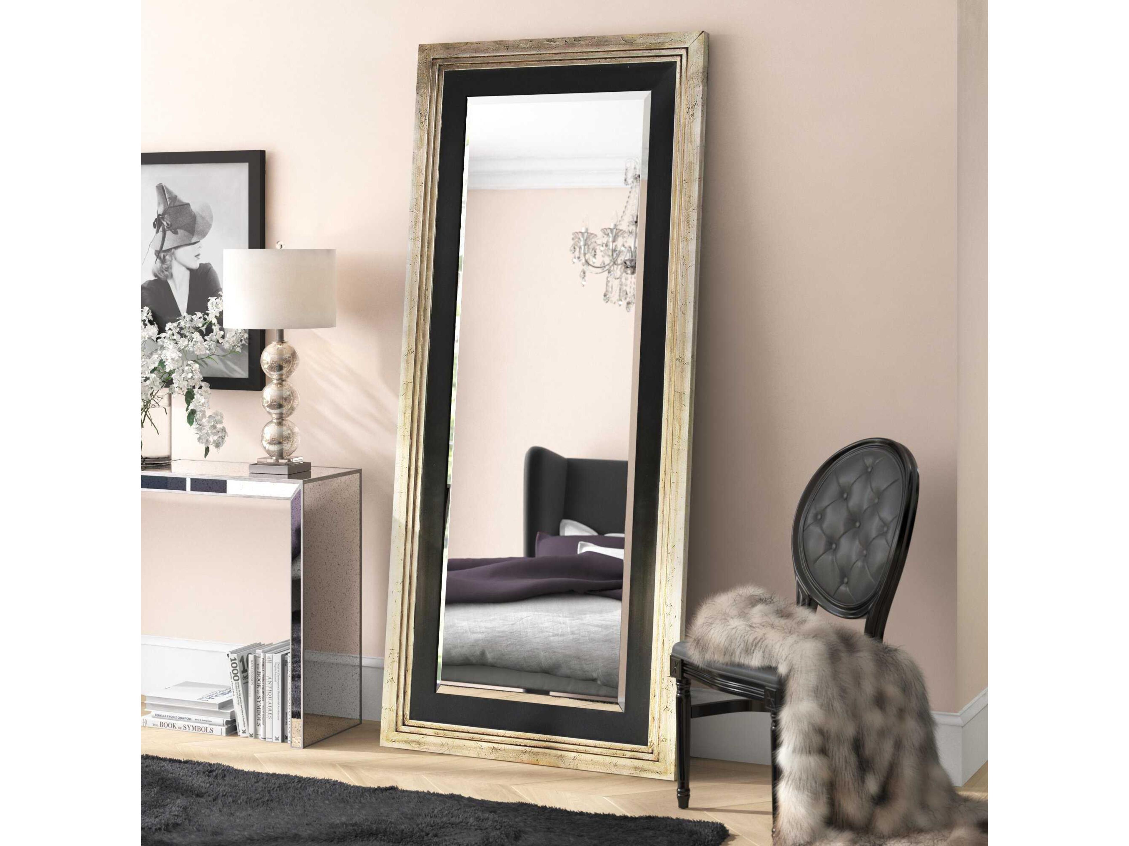 Howard Elliott Dawson Antique Silver Rectangular Wall Mirror