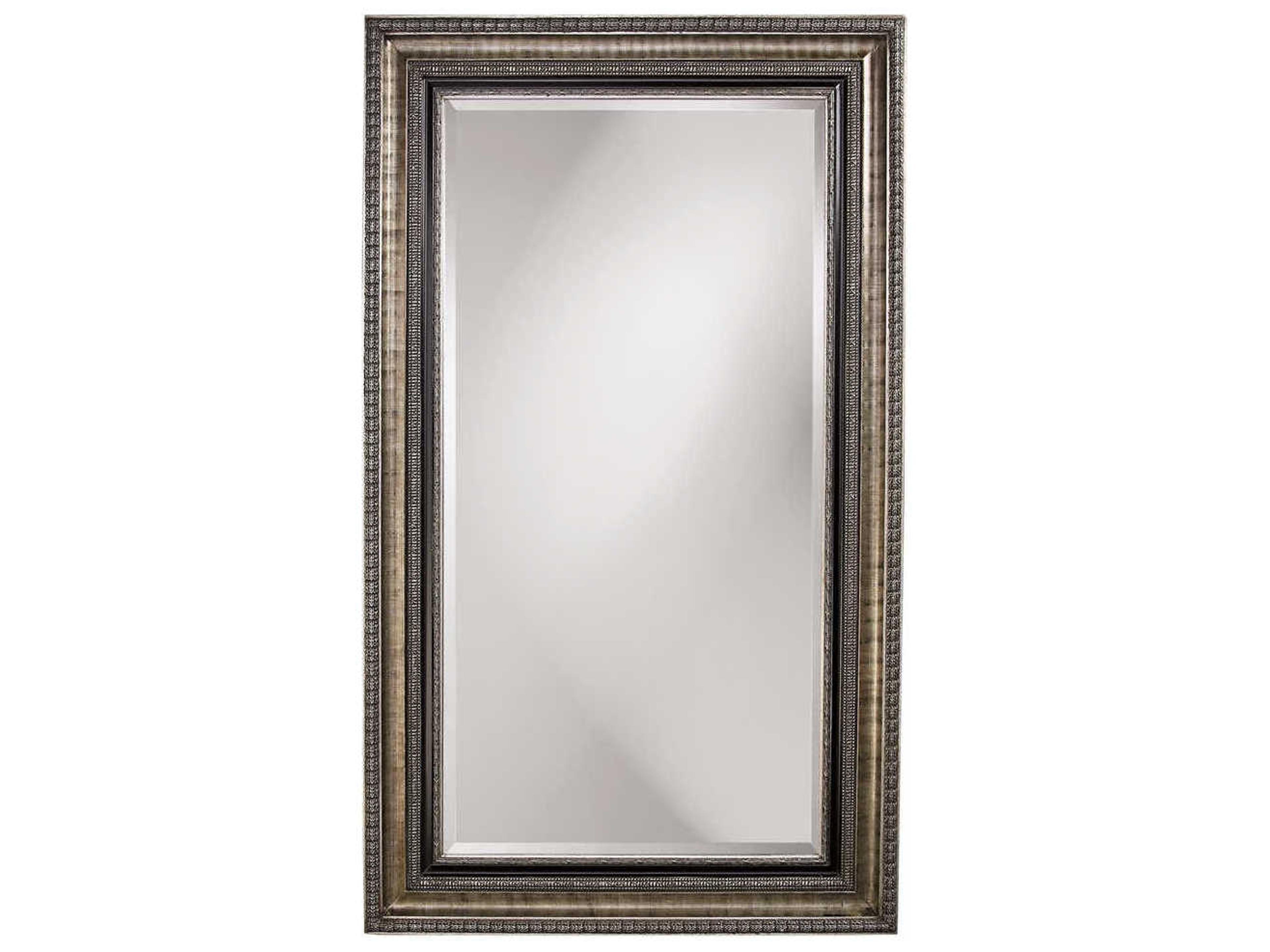 Texan Silver Leaf Rectangular Floor Mirror