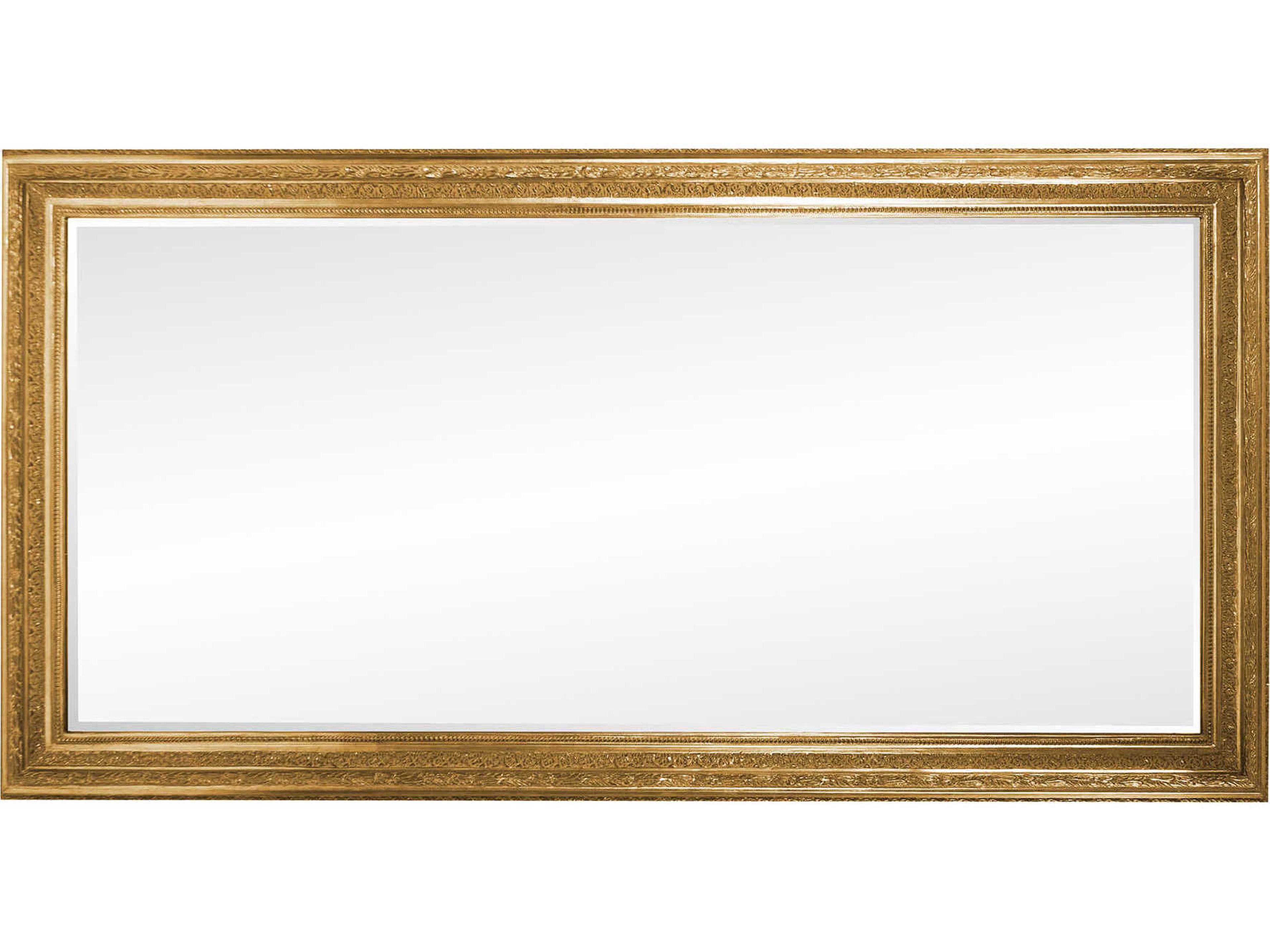 Howard Elliott Nancy Gold Rectangular Wall Mirror