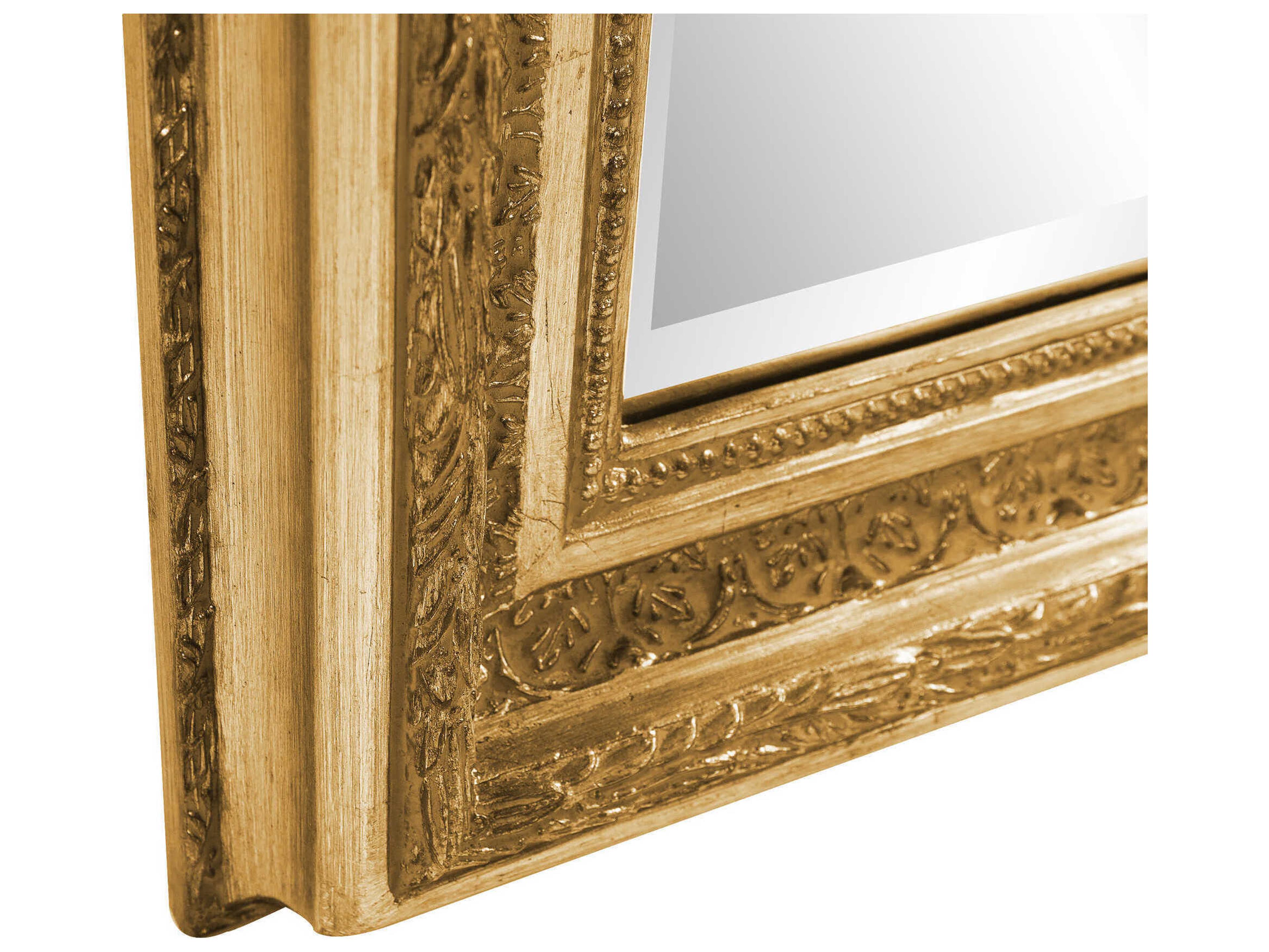 Howard Elliott Nancy Gold Rectangular Wall Mirror