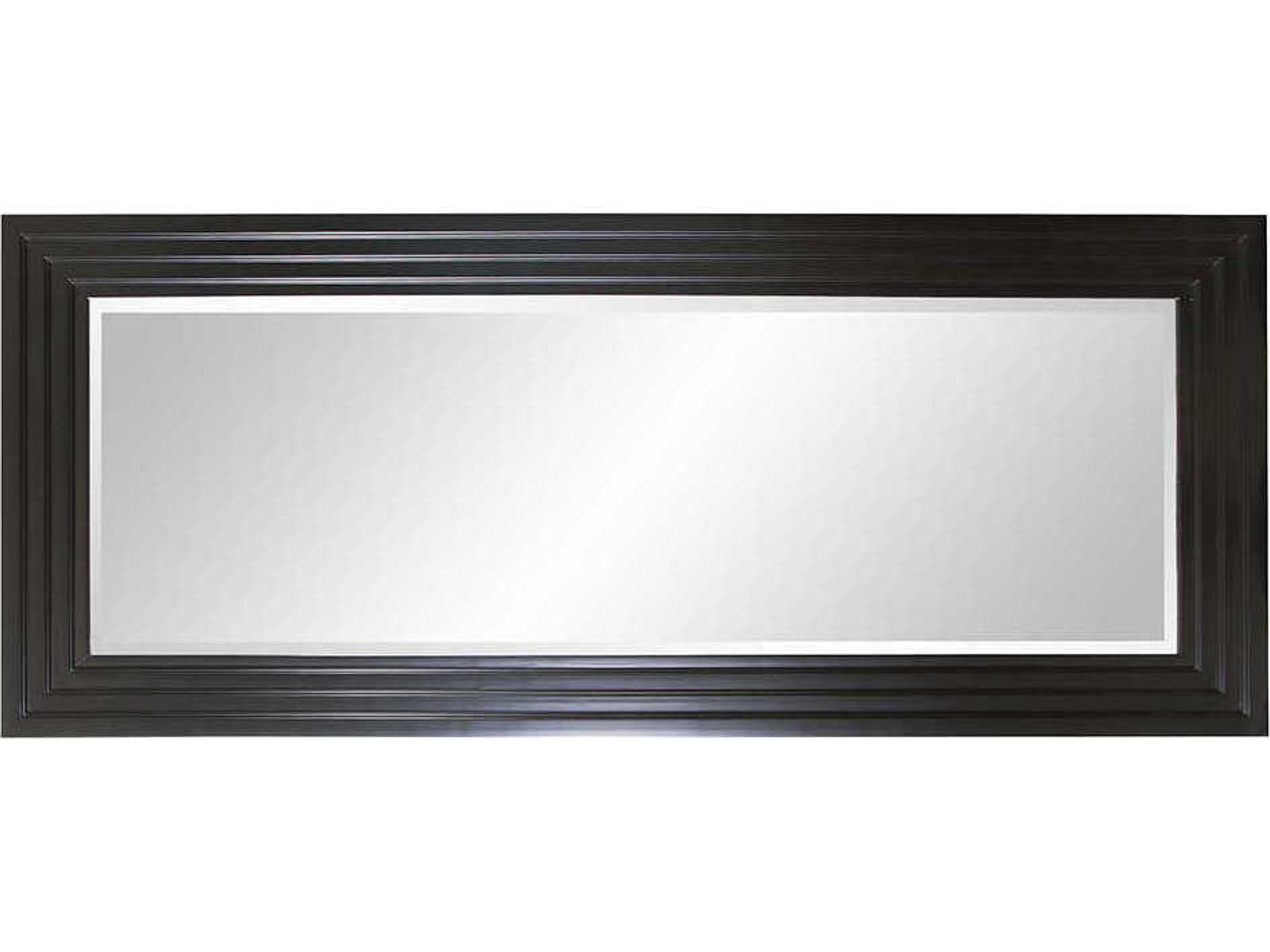 Howard Elliott Delano Espresso Brown Rectangular Wall Mirror