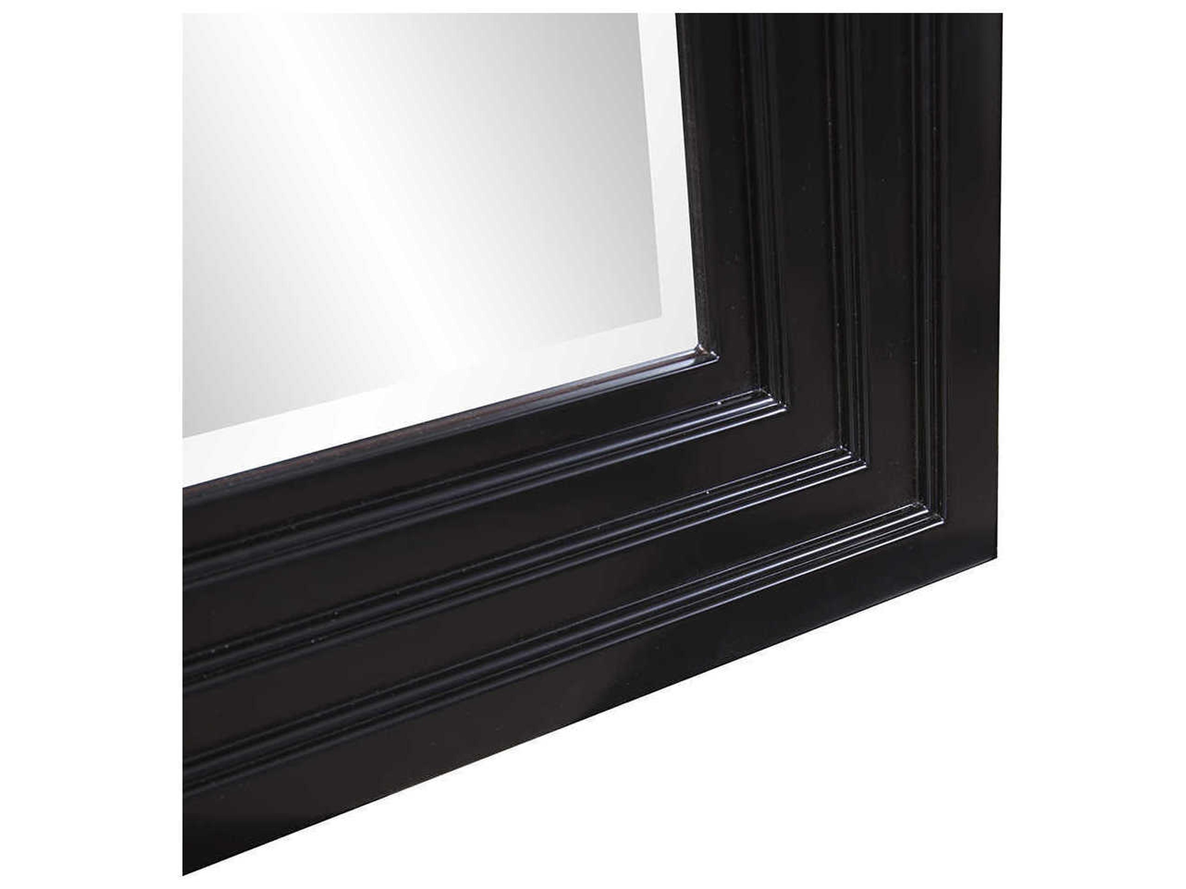 Howard Elliott Delano Espresso Brown Rectangular Wall Mirror