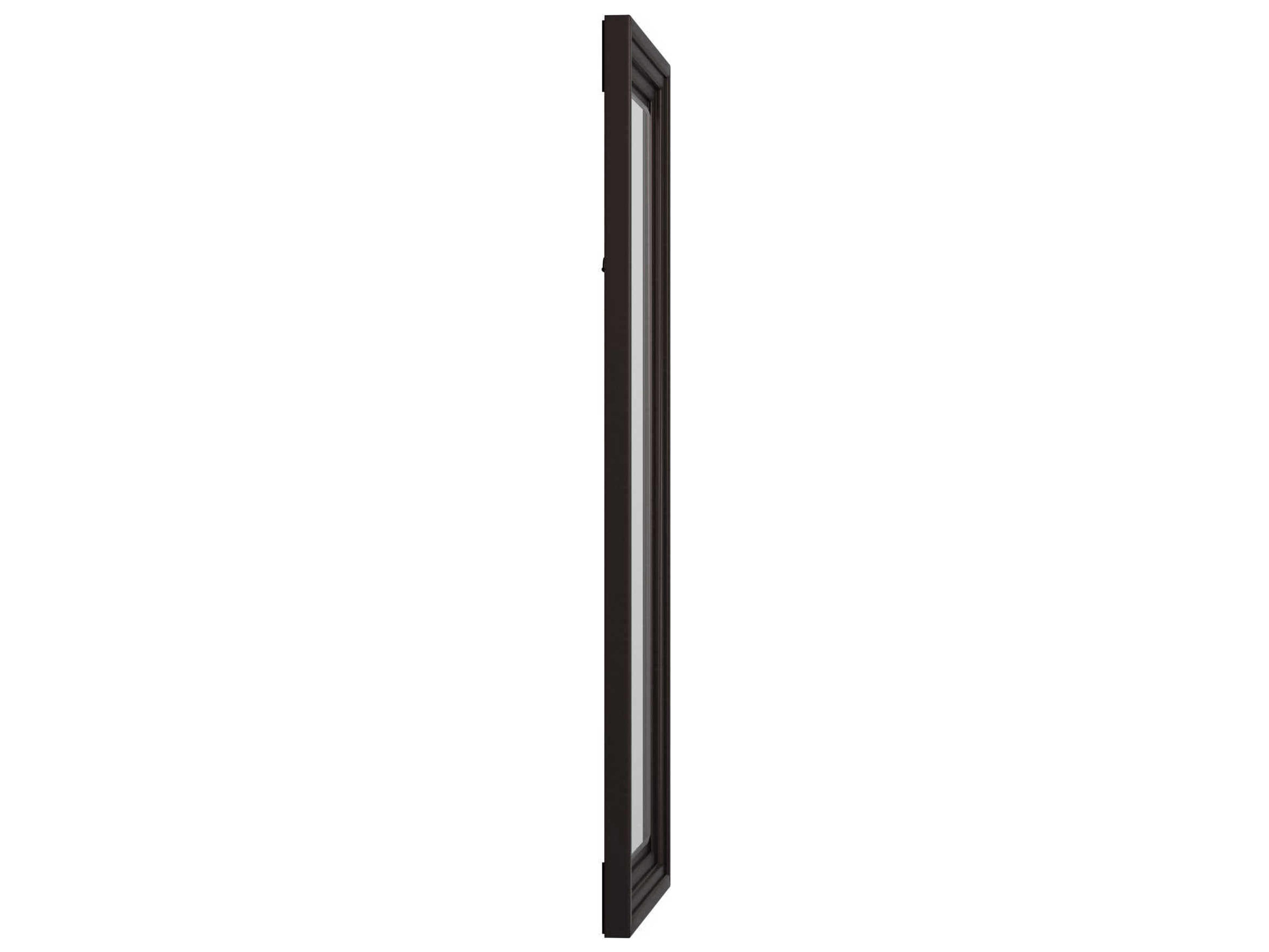Howard Elliott Delano Espresso Brown Rectangular Wall Mirror