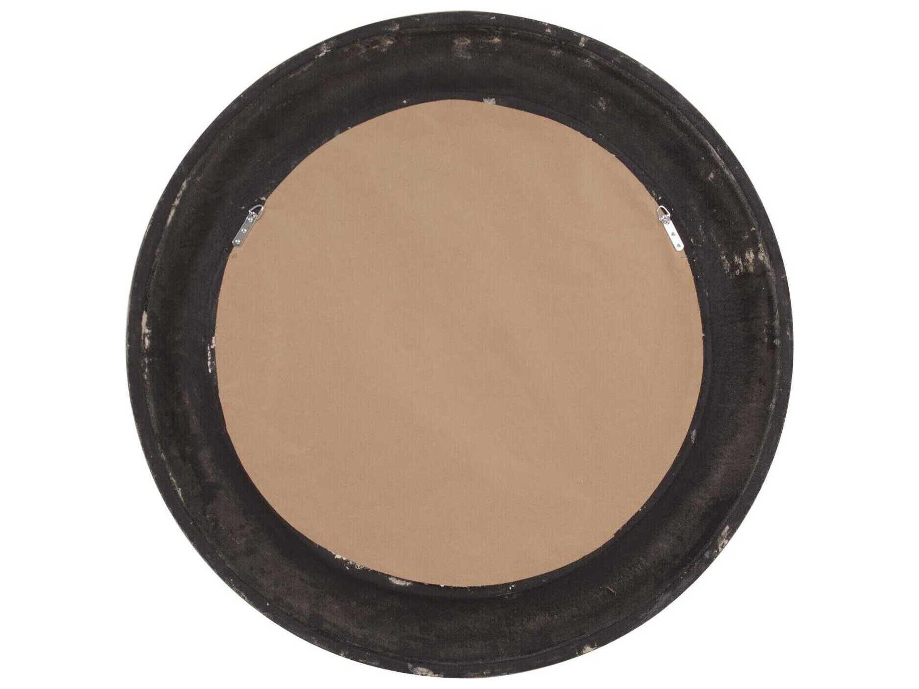 Howard Elliott Jareth Ivory Round Wall Mirror