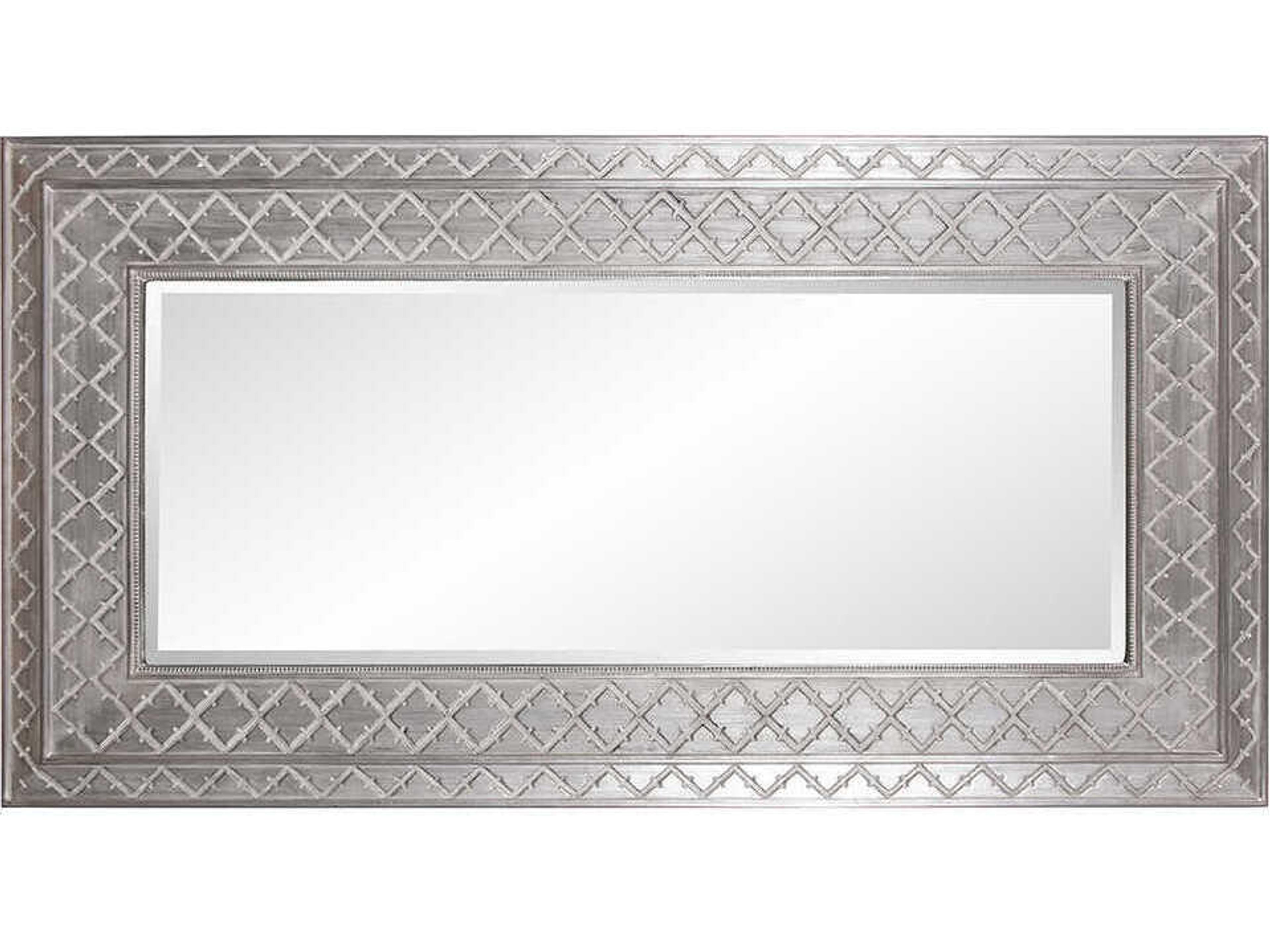 Howard Elliott Bianca Silver Rectangular Wall Mirror