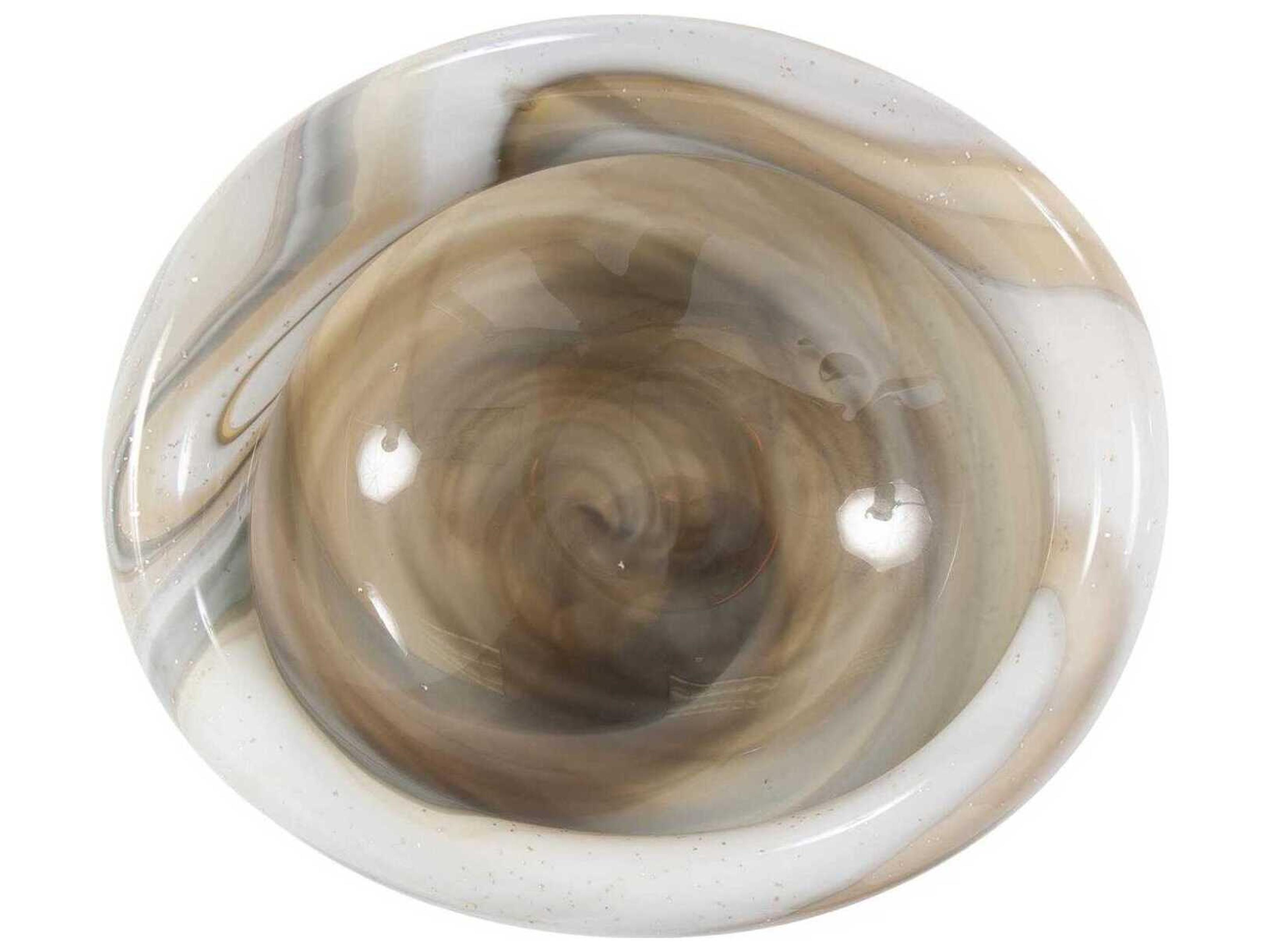 Howard Elliott Sand Art Glass Decorative Bowl