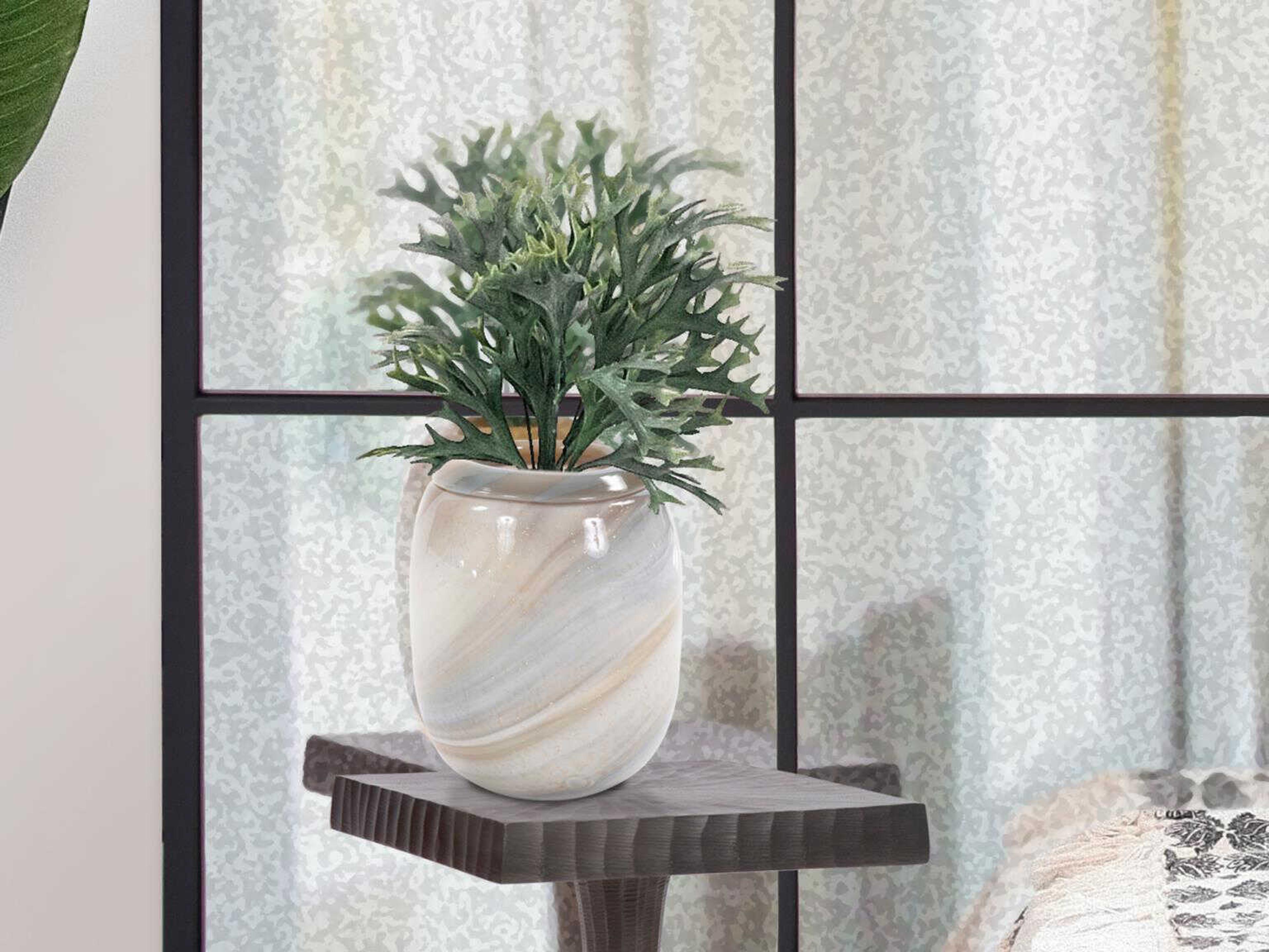 Howard Elliott Sand Art Glass Vase