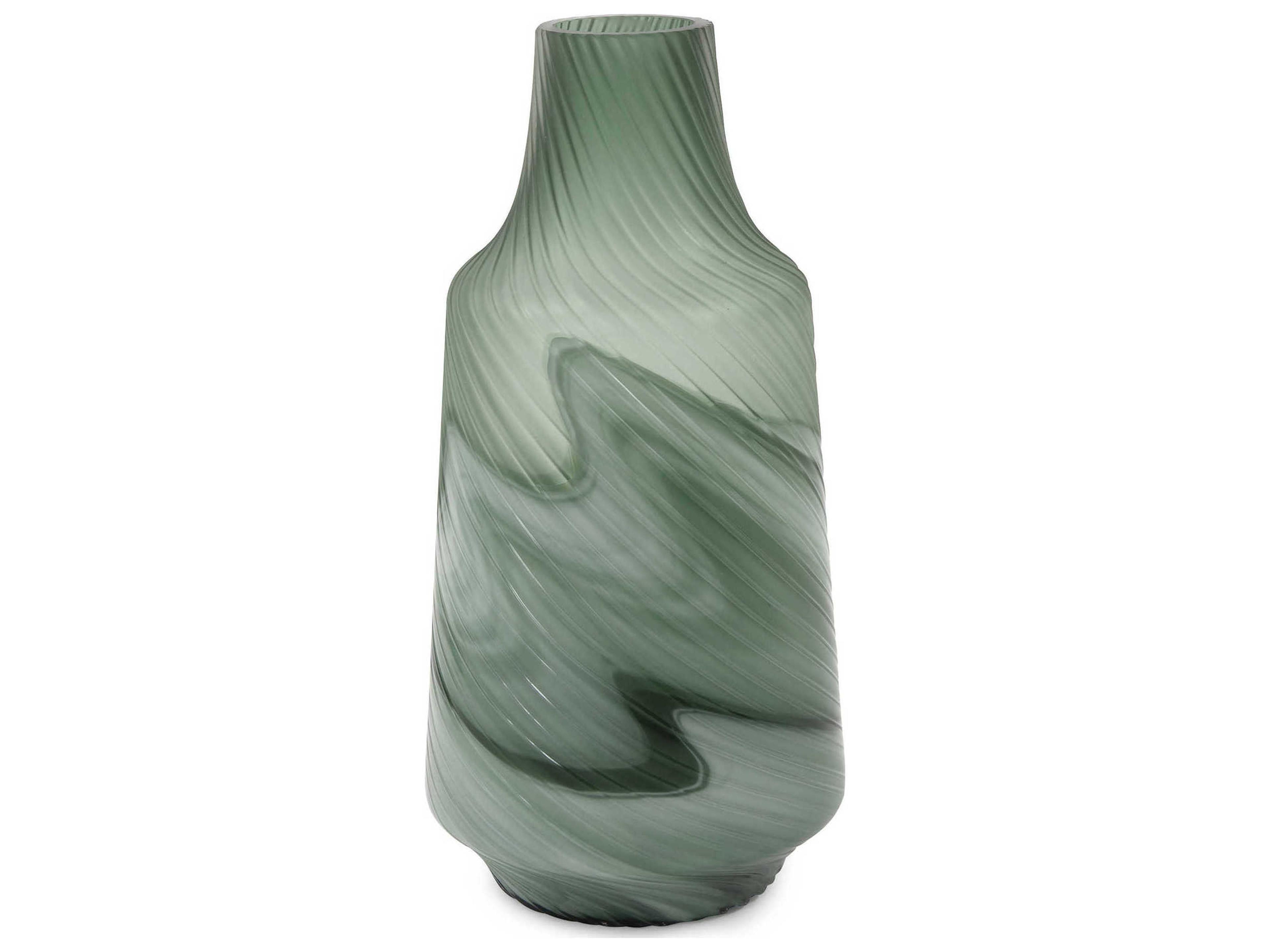 Grey / Green 7" Vase