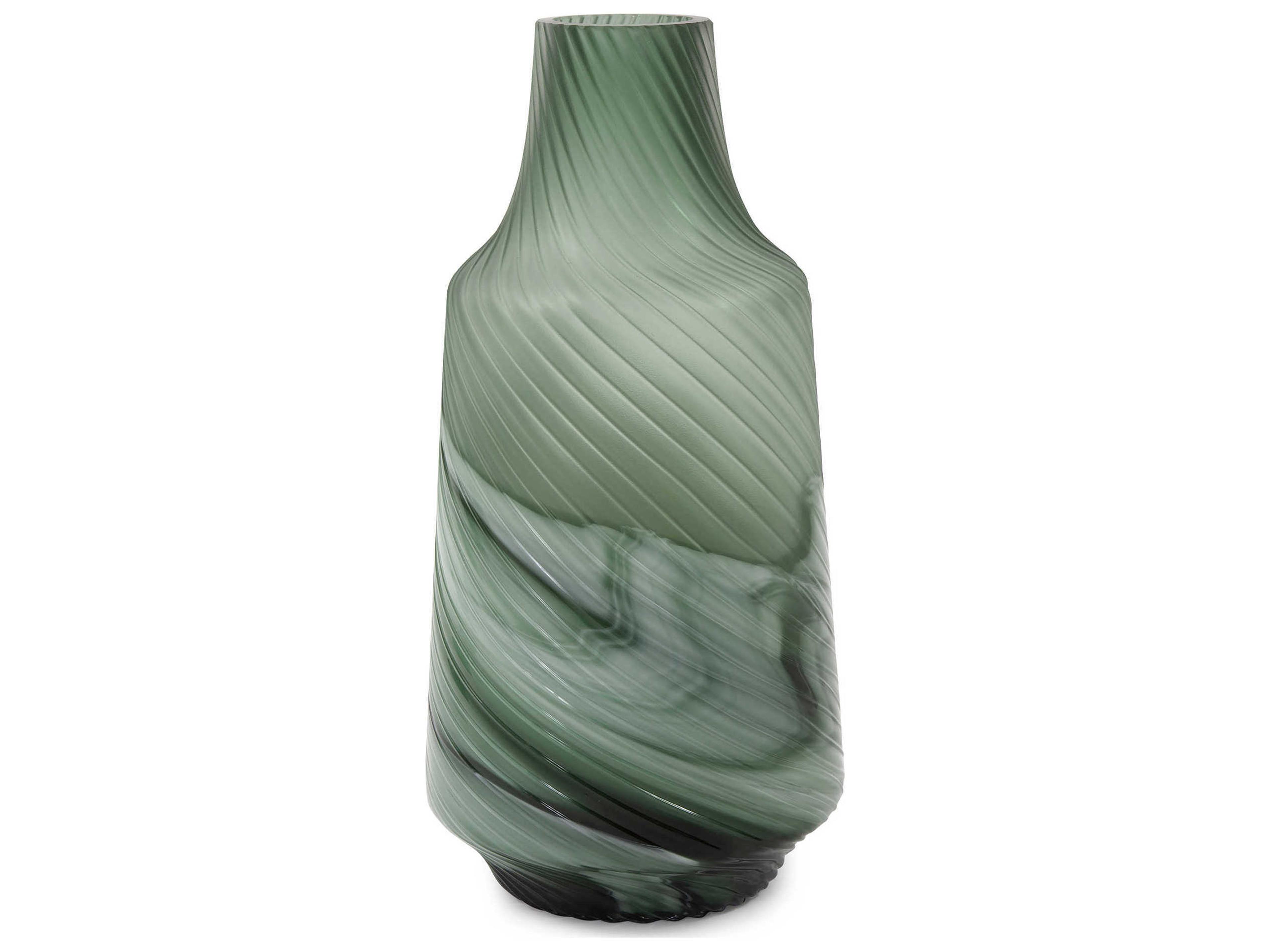 Howard Elliott Grey / Green 7" Vase