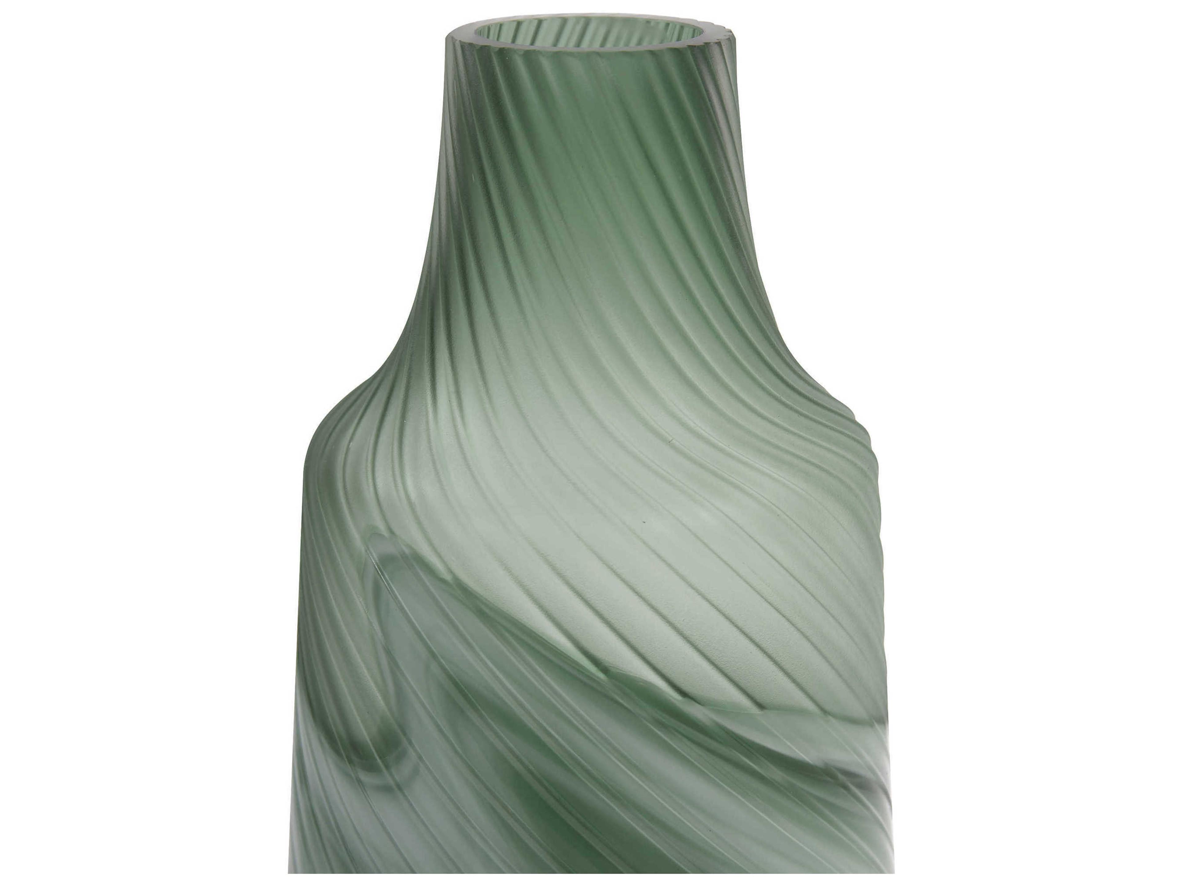 Howard Elliott Grey / Green 7" Vase