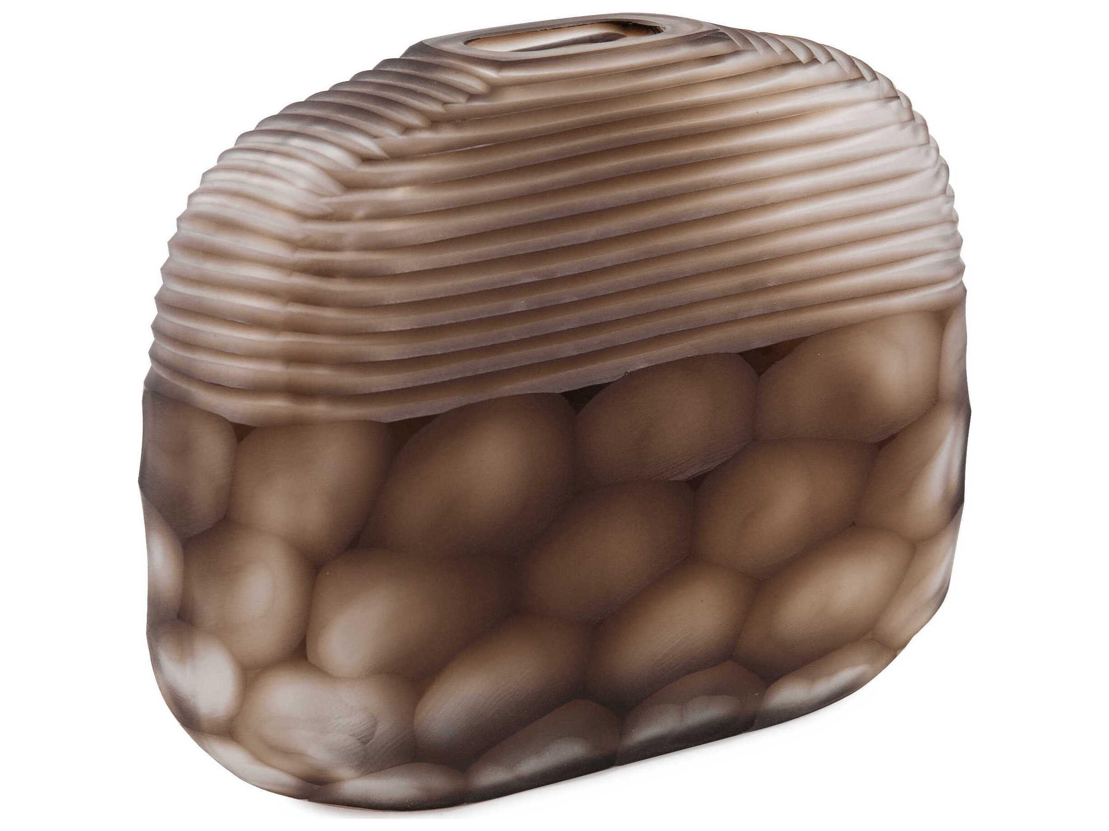 Howard Elliott Bruni Chocolate Vase