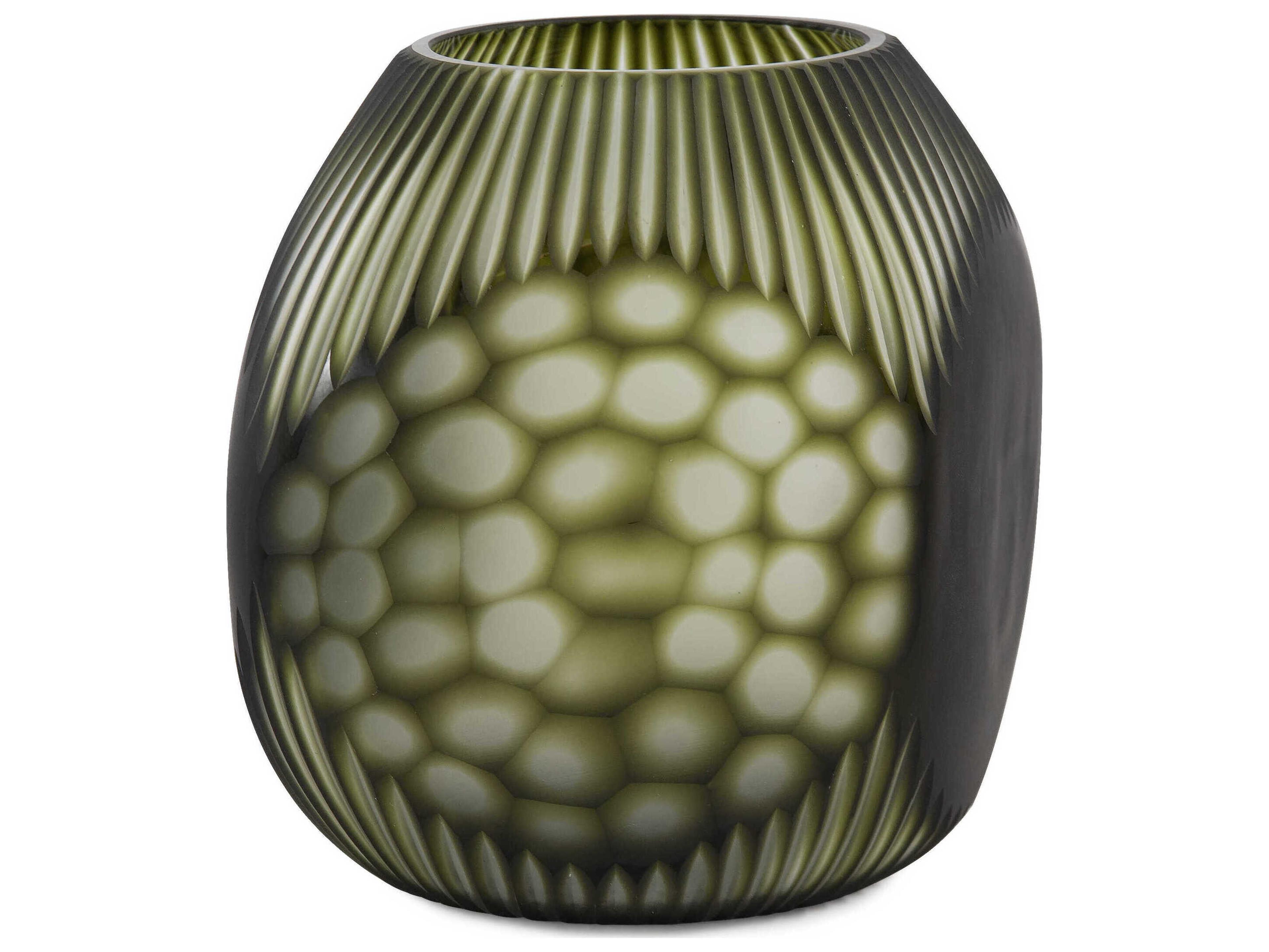Howard Elliott Cebu Forest Green Vase