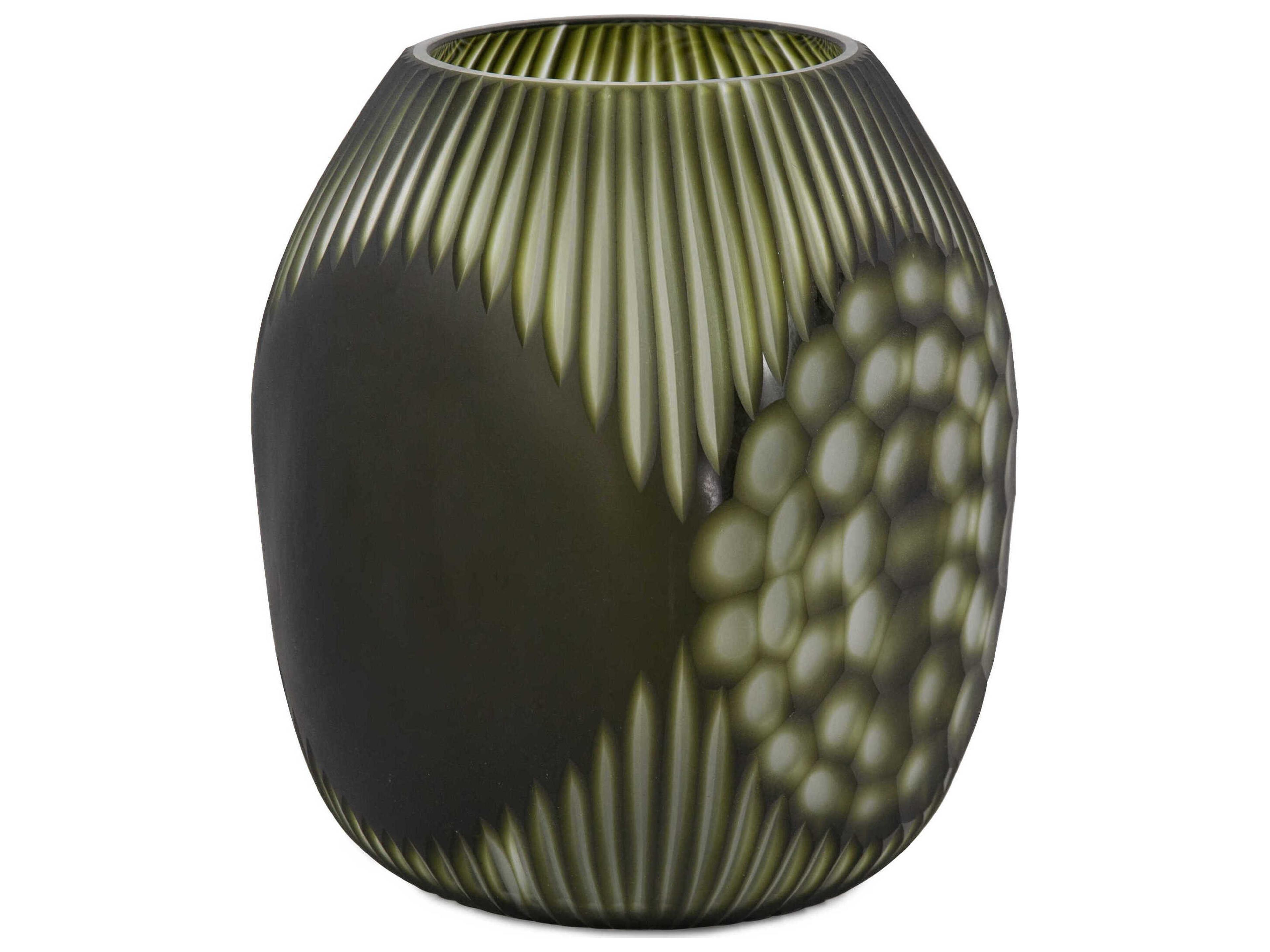 Howard Elliott Cebu Forest Green Vase