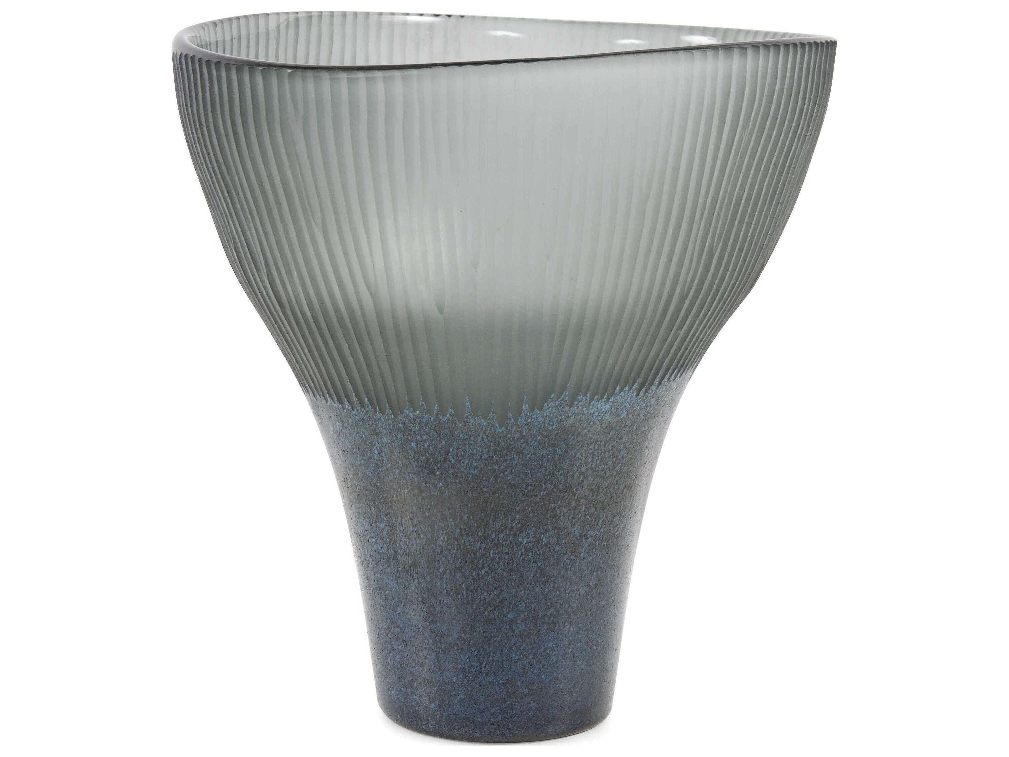 Howard Elliott Melilla Indigo Vase